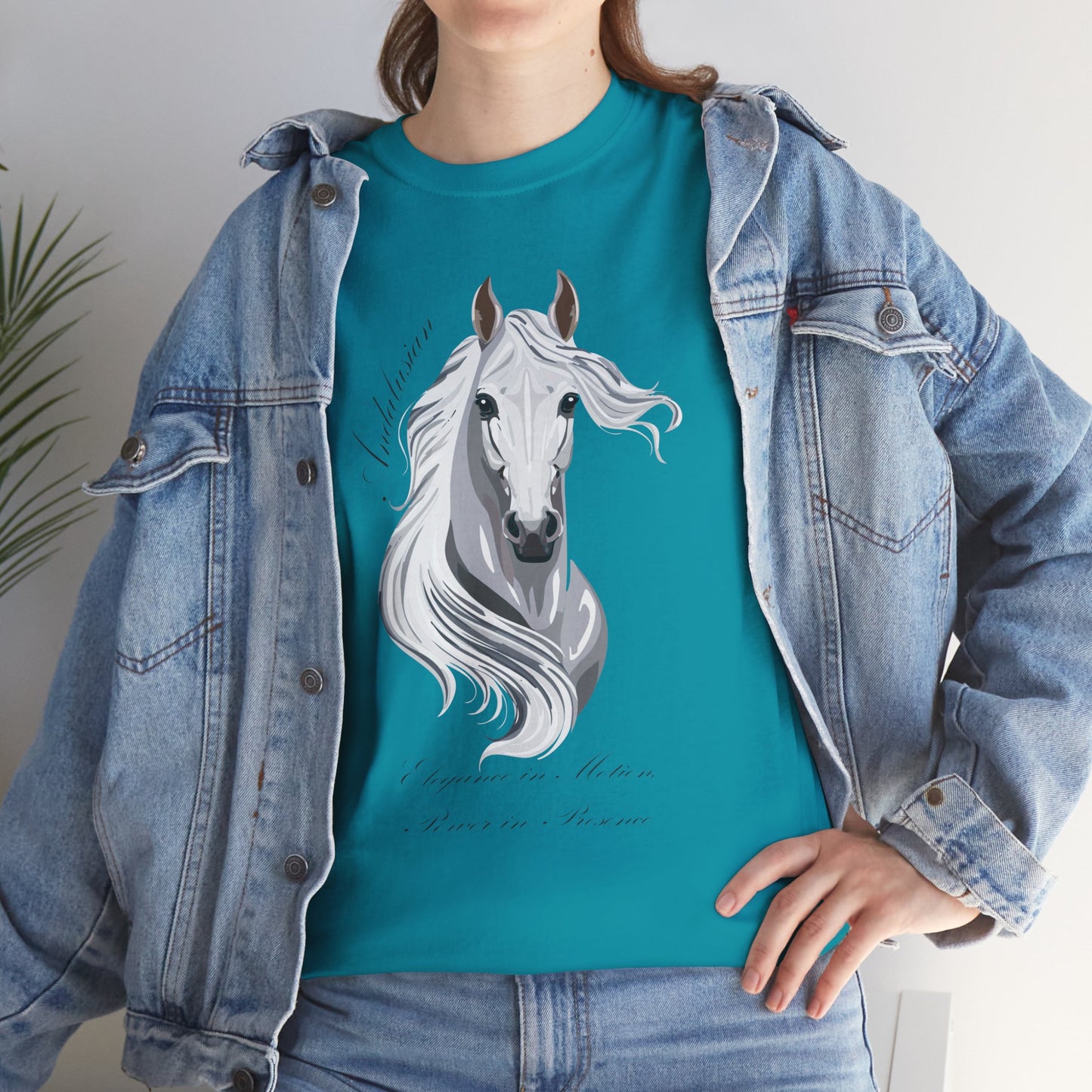 Andalusian Horse Design Unisex Heavy Cotton Tee