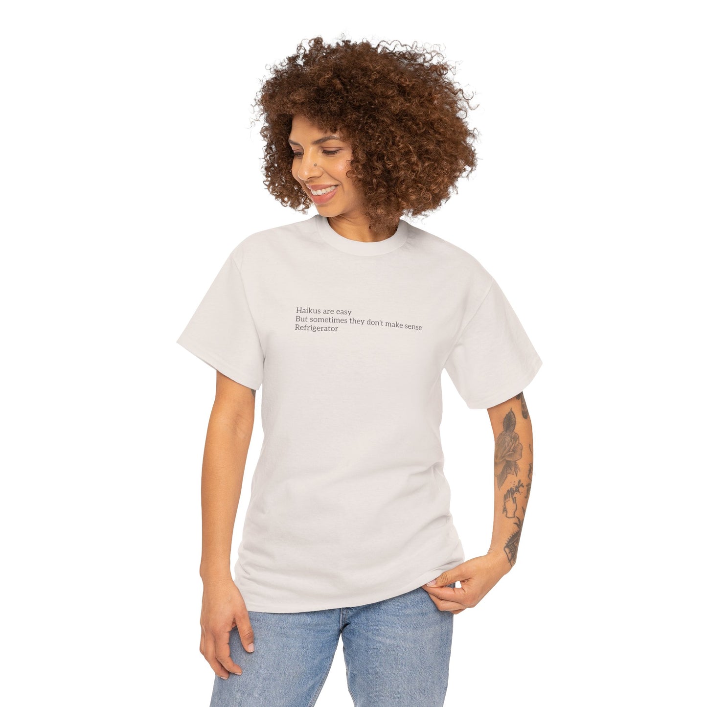 Haikus are Easy Unisex Heavy Cotton Tee