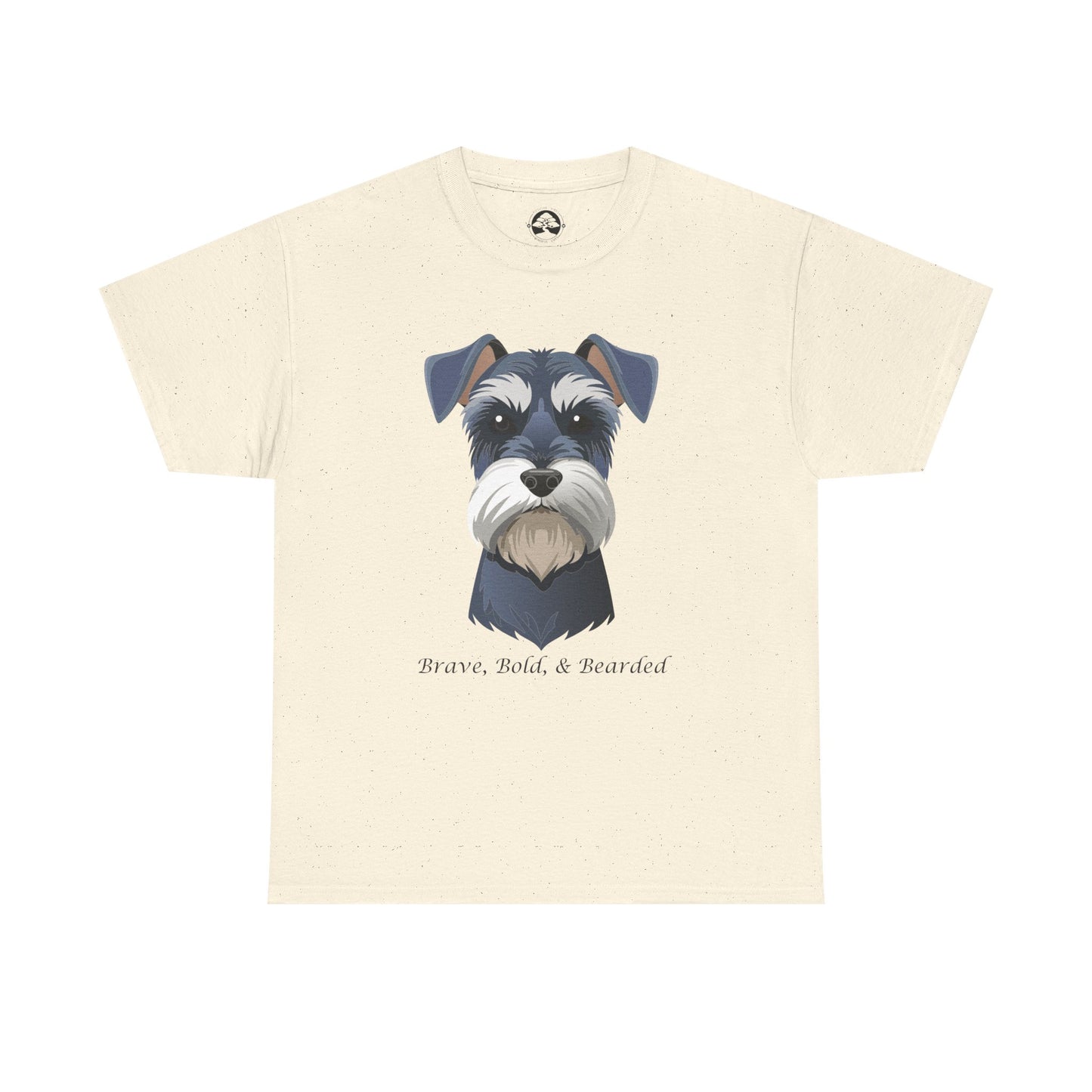 Miniature Schnauzer - Brave, Bold & Bearded Unisex Heavy Cotton T-Shirt