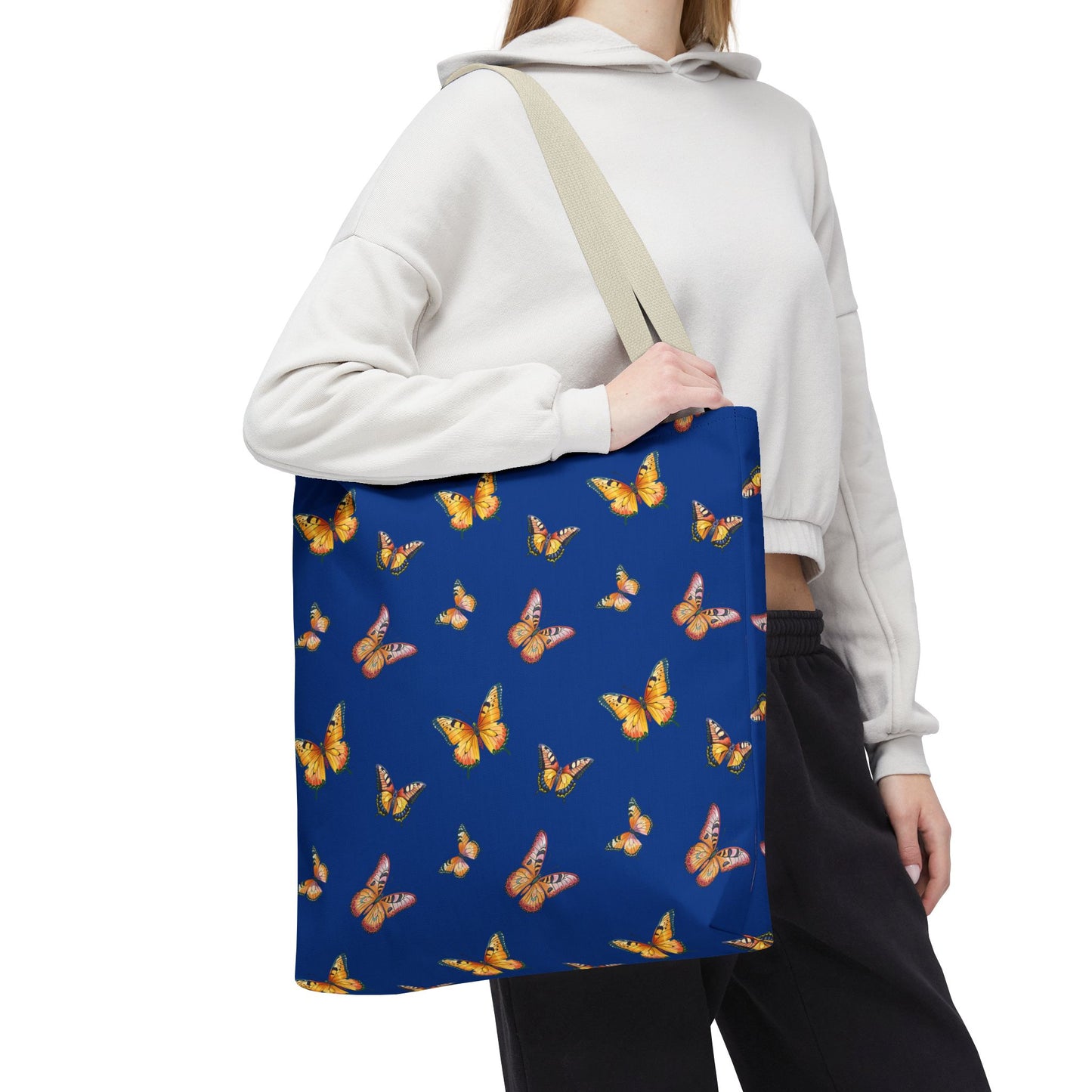 Colorful Butterfly Print Tote Bag - Stylish & Functional