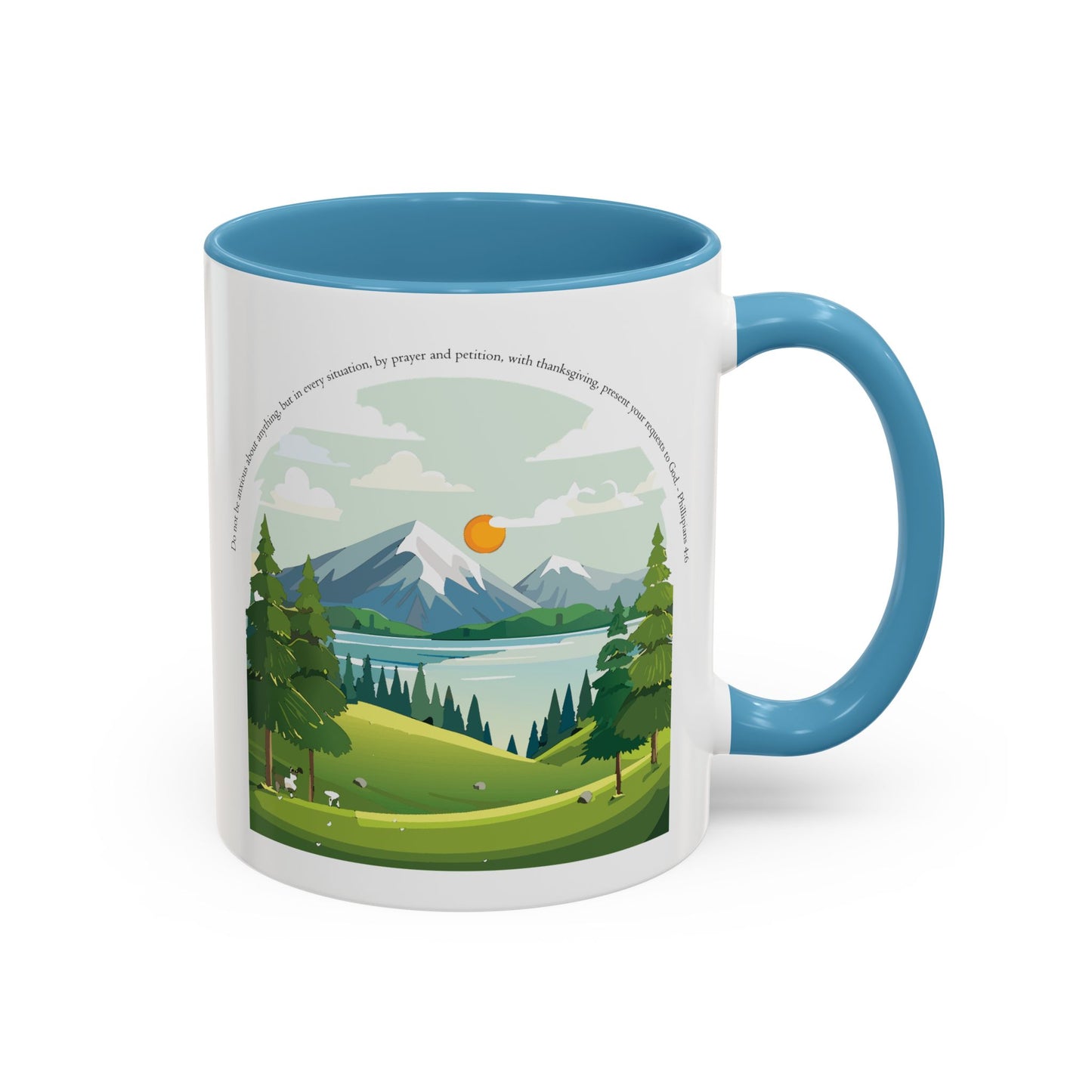 Taza de café inspiradora de naturaleza: perfecta para amantes de las actividades al aire libre y motivación matutina.