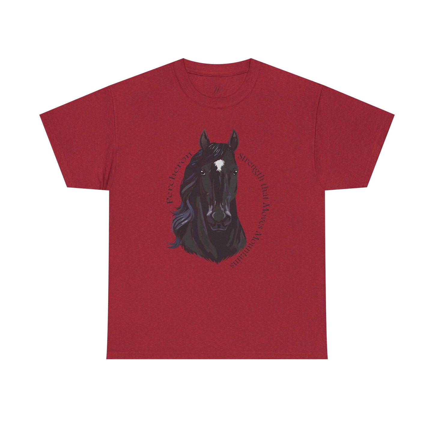 Percheron Unisex Heavy Cotton Tee - Horse Design