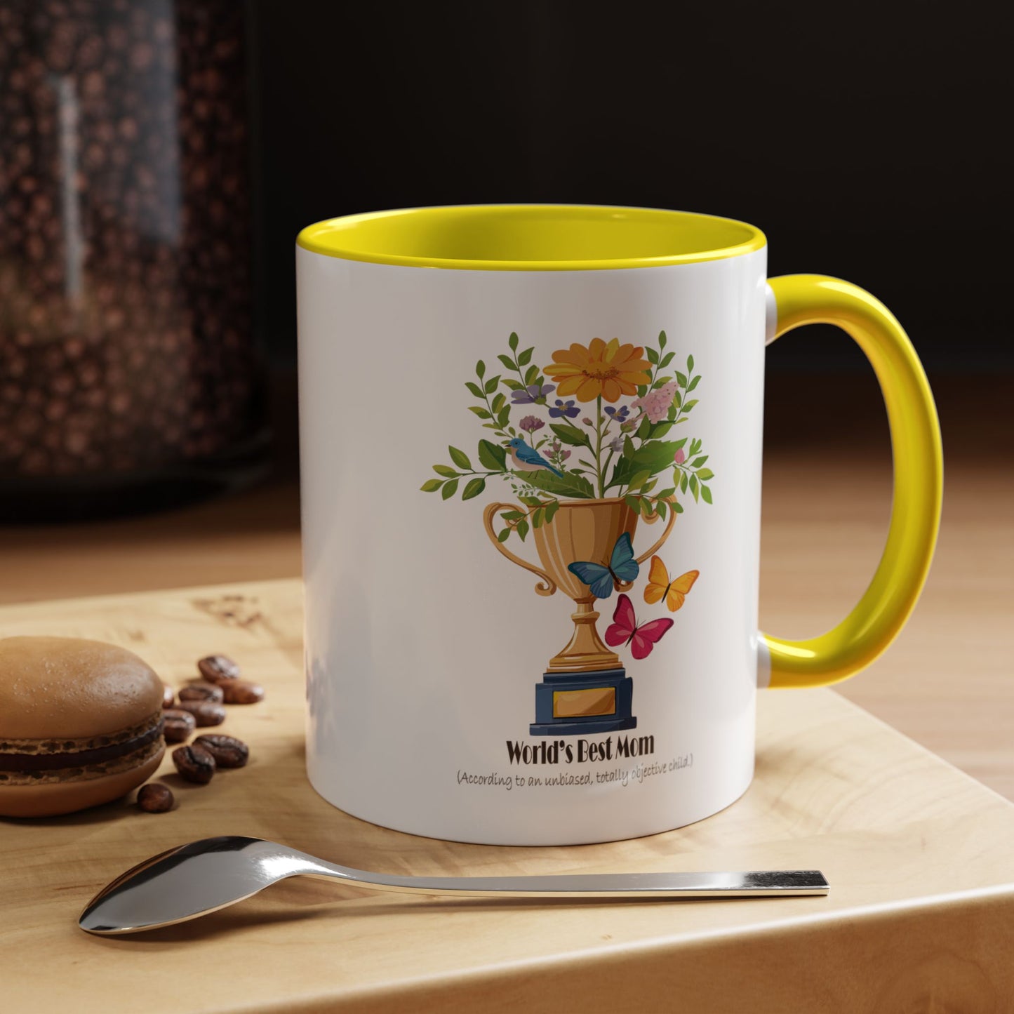 World's Best Mom Accent Coffee Mug - Perfect Gift for Mother's Day