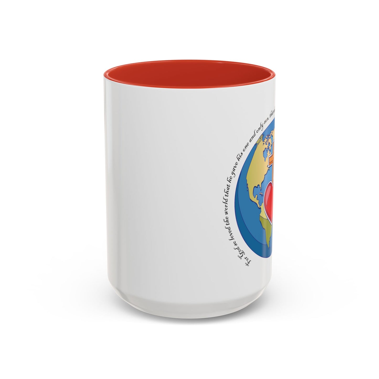 Taza de café con acento inspirador: diseño de fe y amor, perfecta para la motivación diaria.