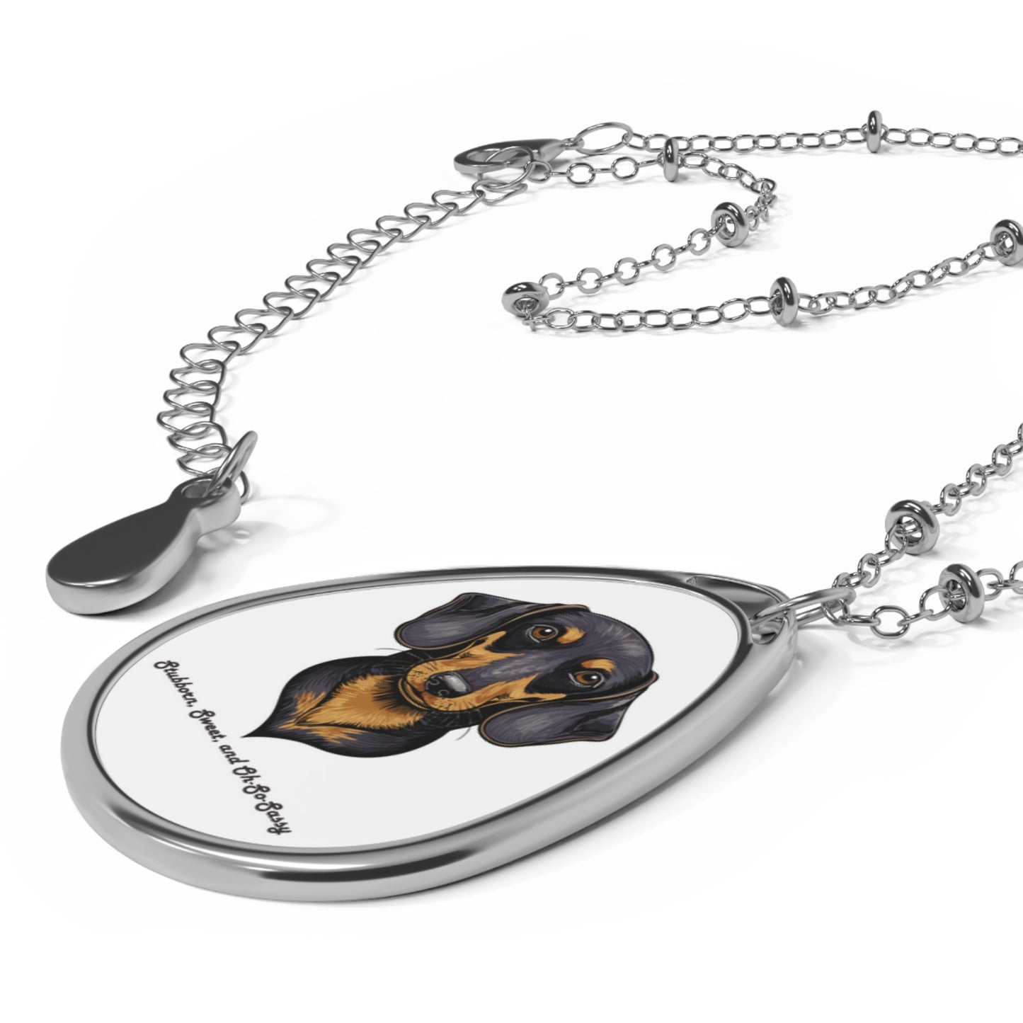 Dachsund Oval Necklace