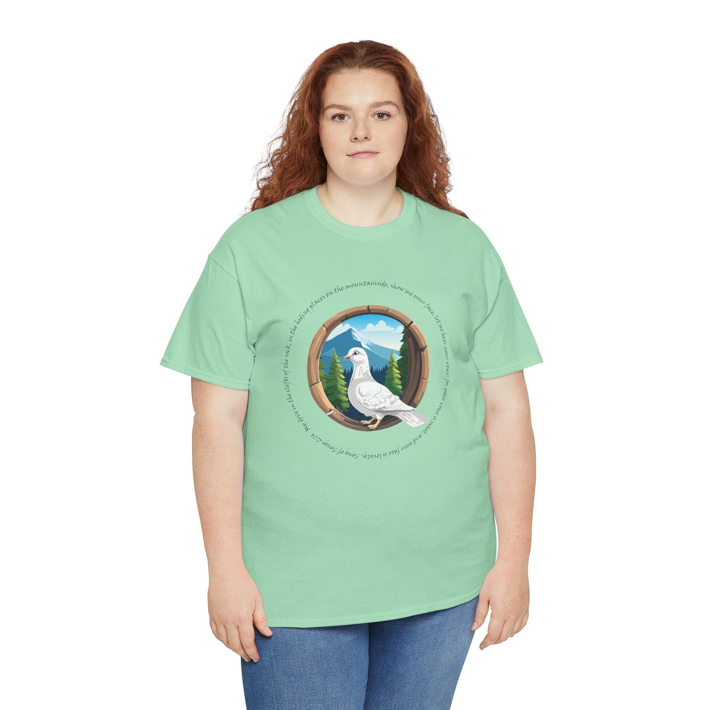 Camiseta unisex de algodón grueso inspirada en la naturaleza - con escritura