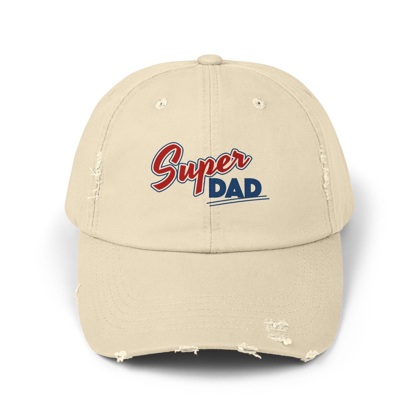 Super Dad Distressed Cap | Gift for Dad, Casual Summer Hat, Cool Dad Accessories, Father's Day Gift, Stylish Cap
