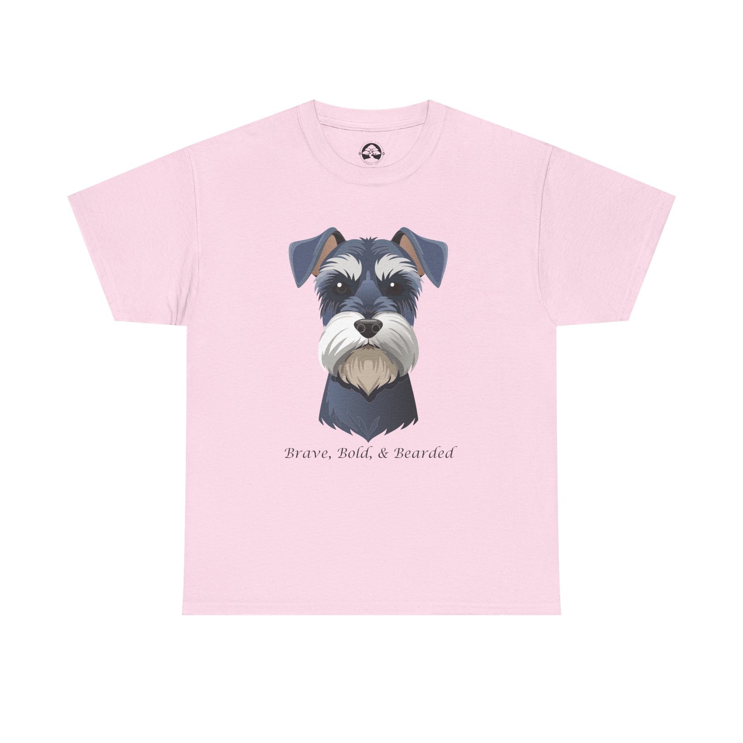 Miniature Schnauzer - Brave, Bold & Bearded Unisex Heavy Cotton T-Shirt