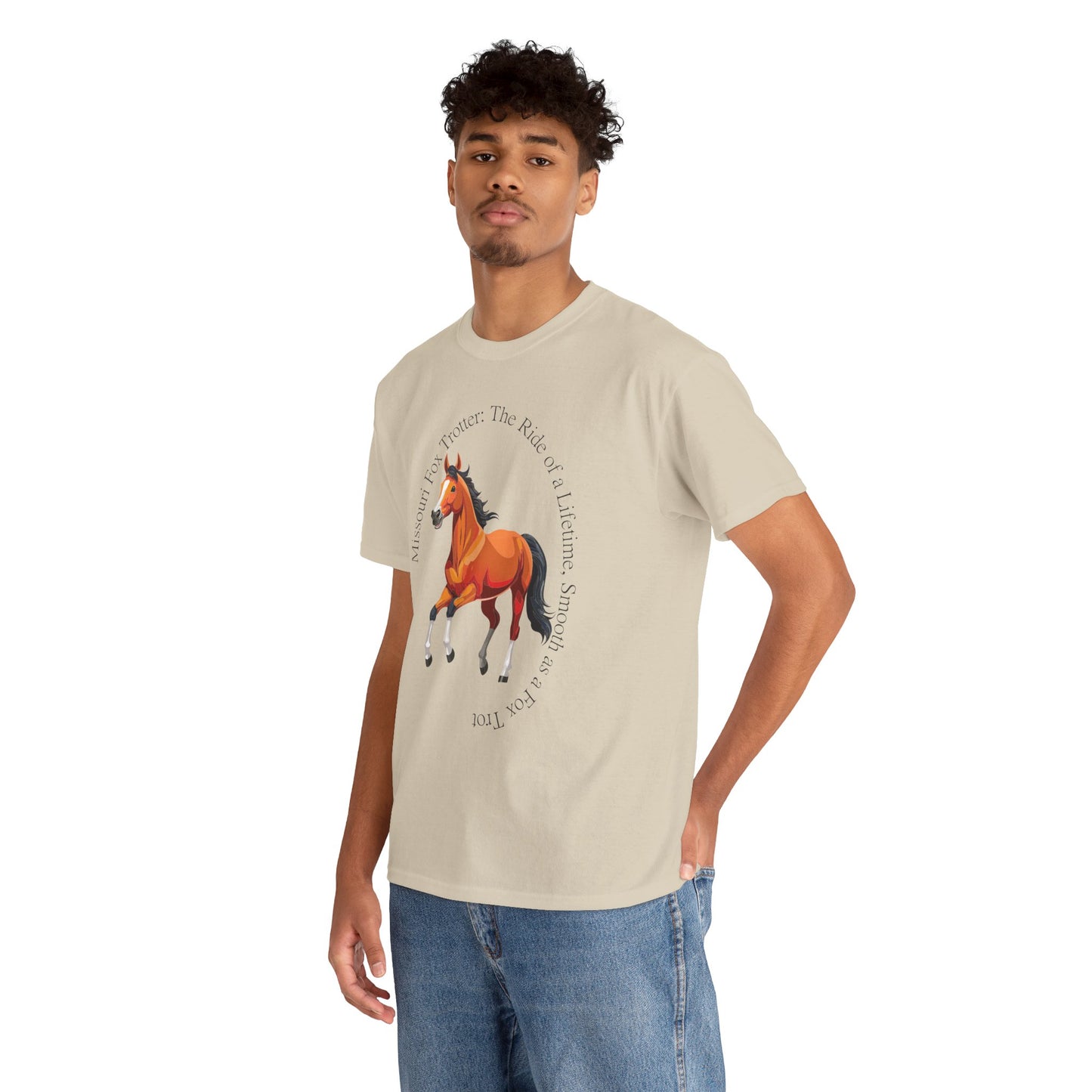Missouri Fox Trotter: Unisex Heavy Cotton Horse Tee