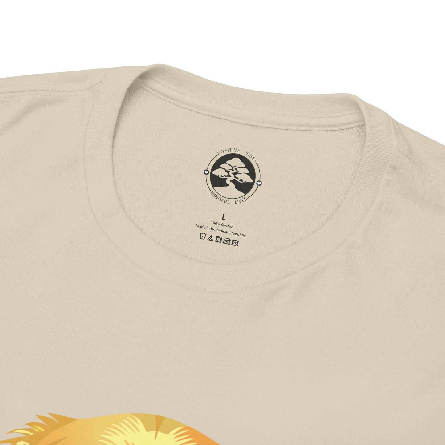 Golden Retriever - Camiseta unisex de algodón grueso con sol y sonrisas doradas