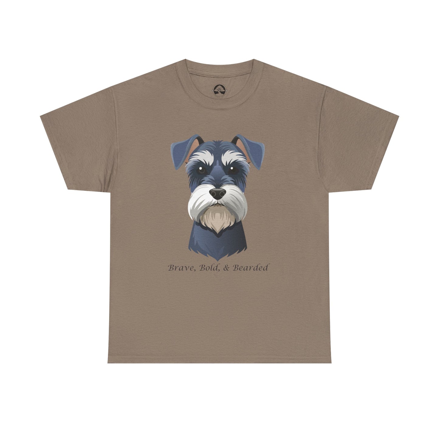 Miniature Schnauzer - Brave, Bold & Bearded Unisex Heavy Cotton T-Shirt
