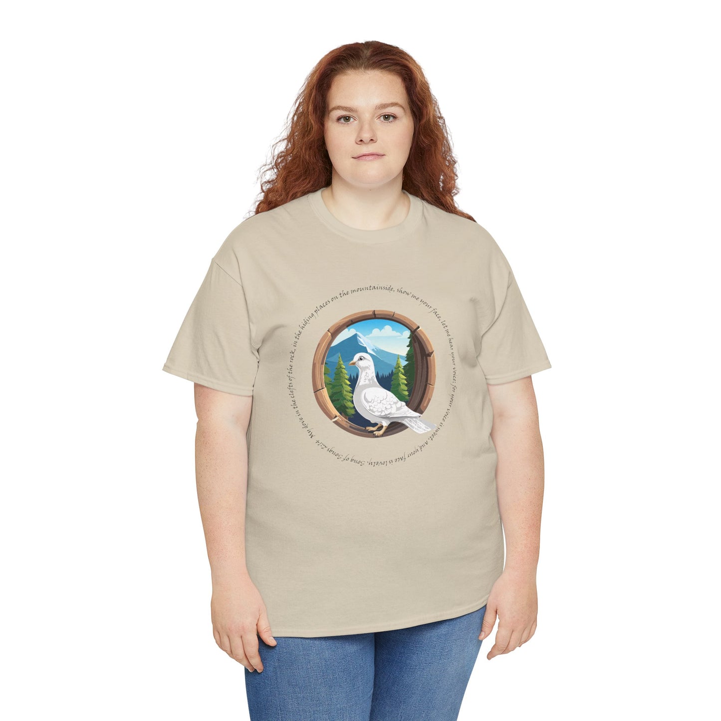 Camiseta unisex de algodón grueso inspirada en la naturaleza - con escritura