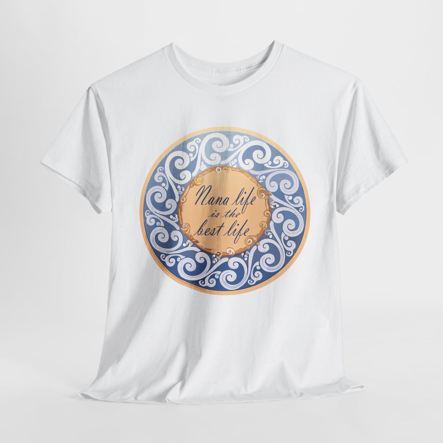 Motivational Unisex Heavy Cotton Tee - "Nana Life is the Best Life"