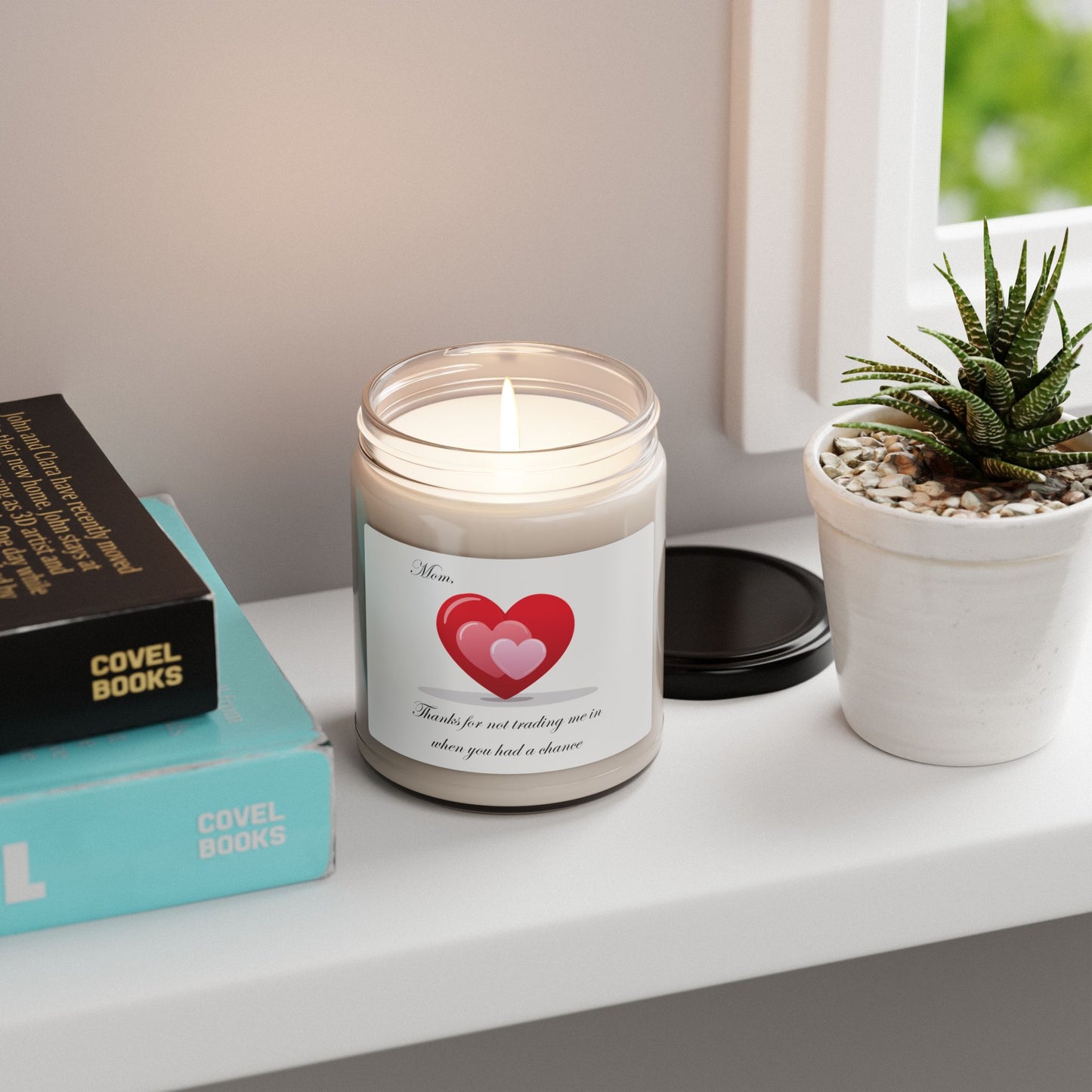 Heartfelt Mom Scented Soy Candle - 9oz, Thank You Gift for Mother's Day