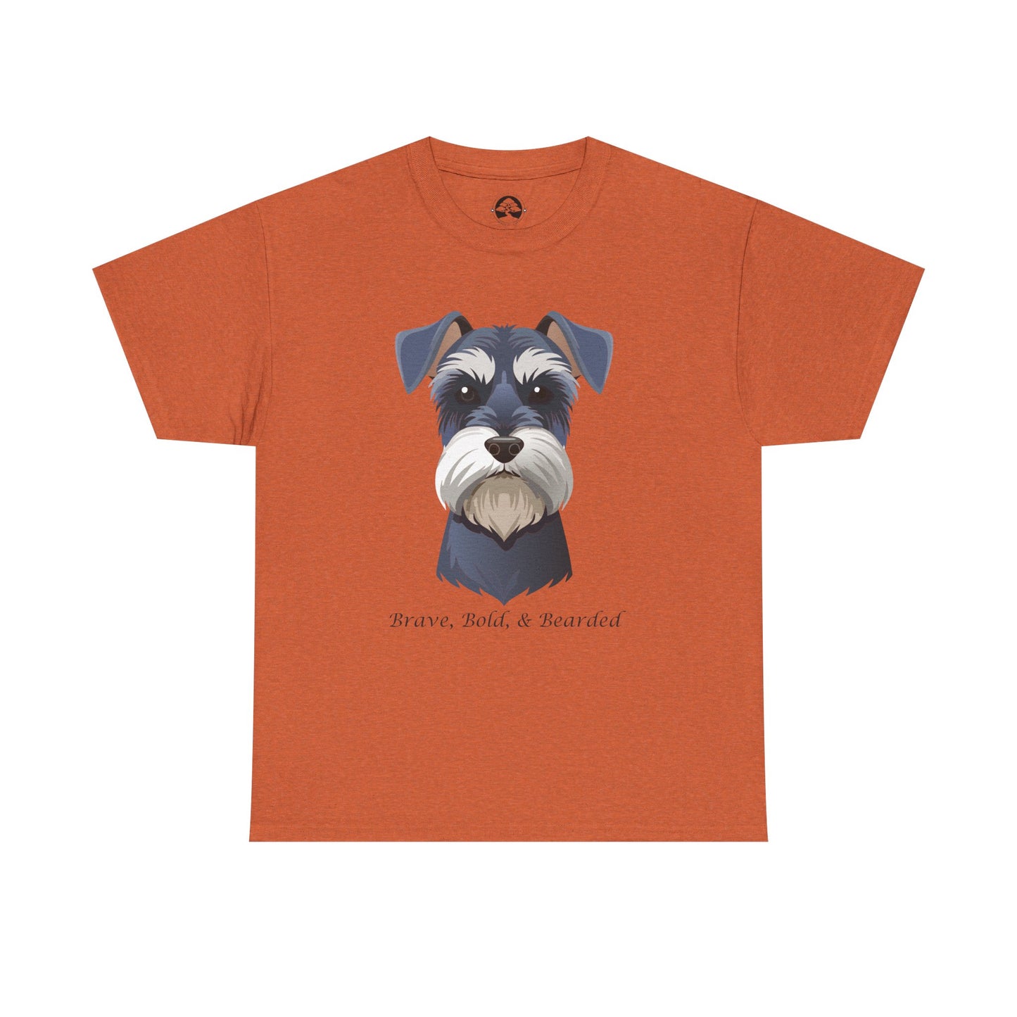 Miniature Schnauzer - Brave, Bold & Bearded Unisex Heavy Cotton T-Shirt