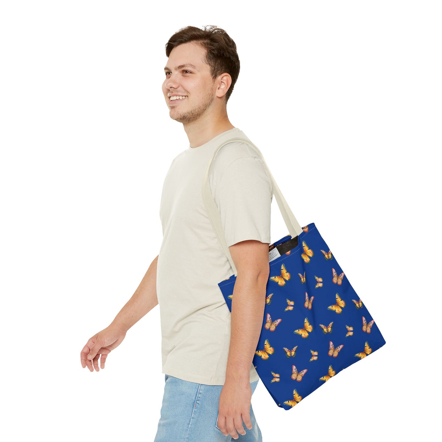 Colorful Butterfly Print Tote Bag - Stylish & Functional