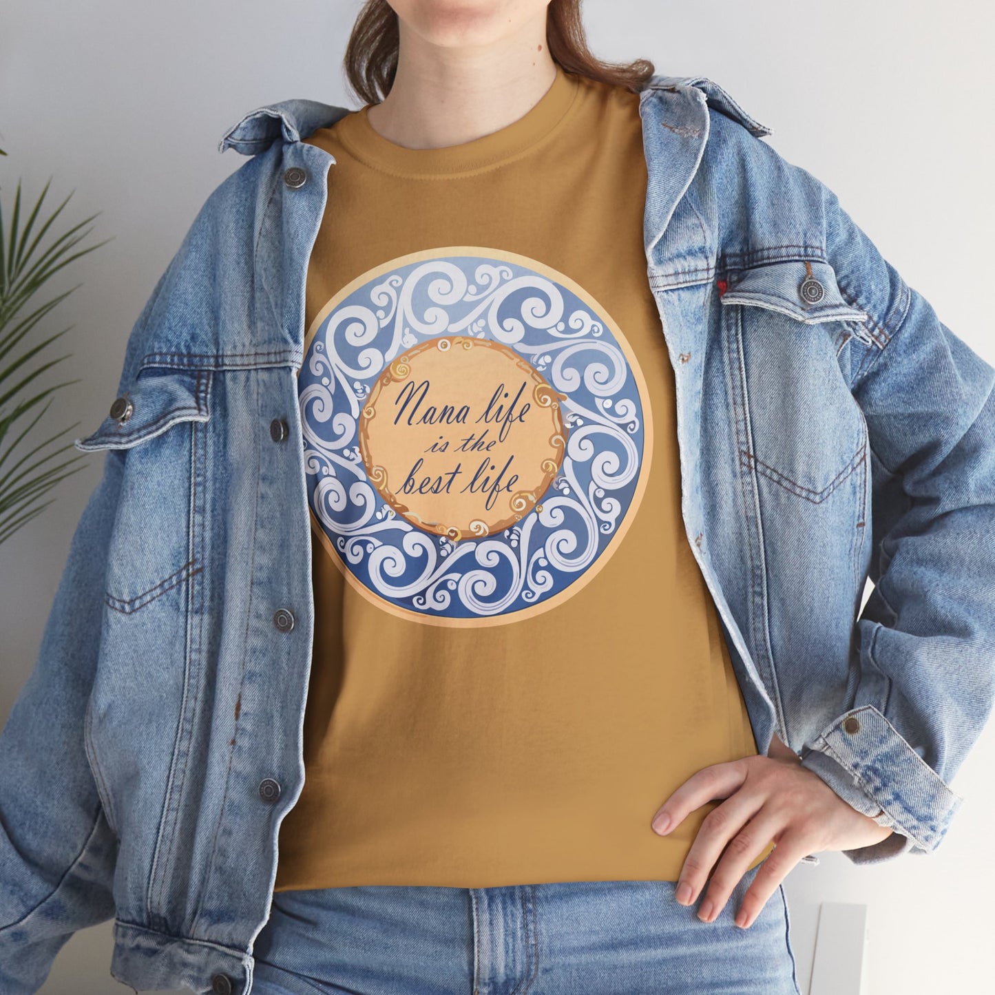 Motivational Unisex Heavy Cotton Tee - "Nana Life is the Best Life"