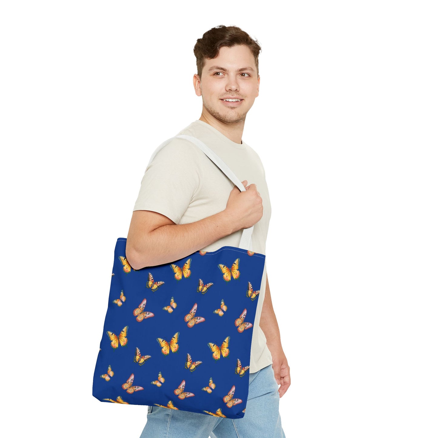 Colorful Butterfly Print Tote Bag - Stylish & Functional