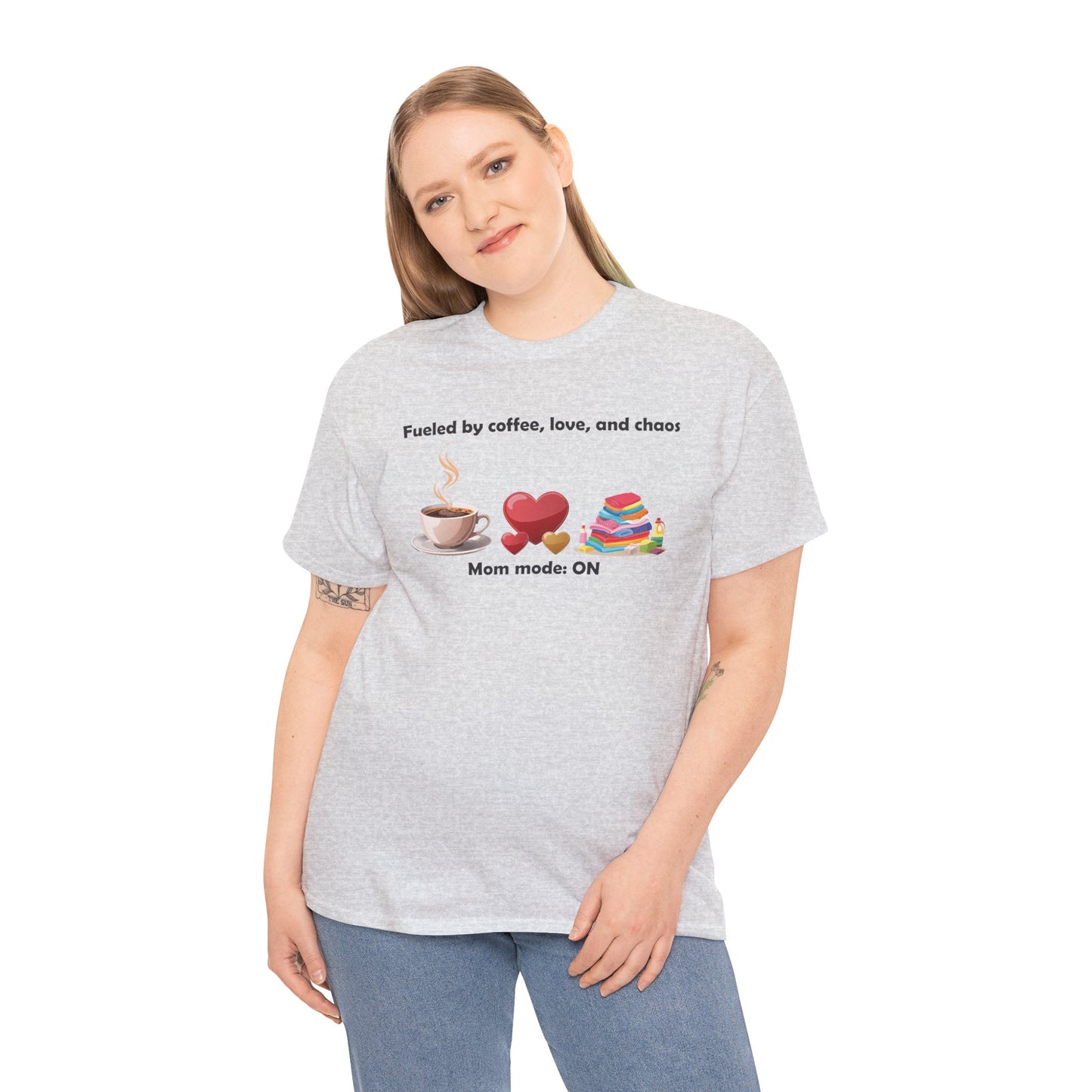Mom Mode On Tee - Perfect for Coffee Lovers & Moms