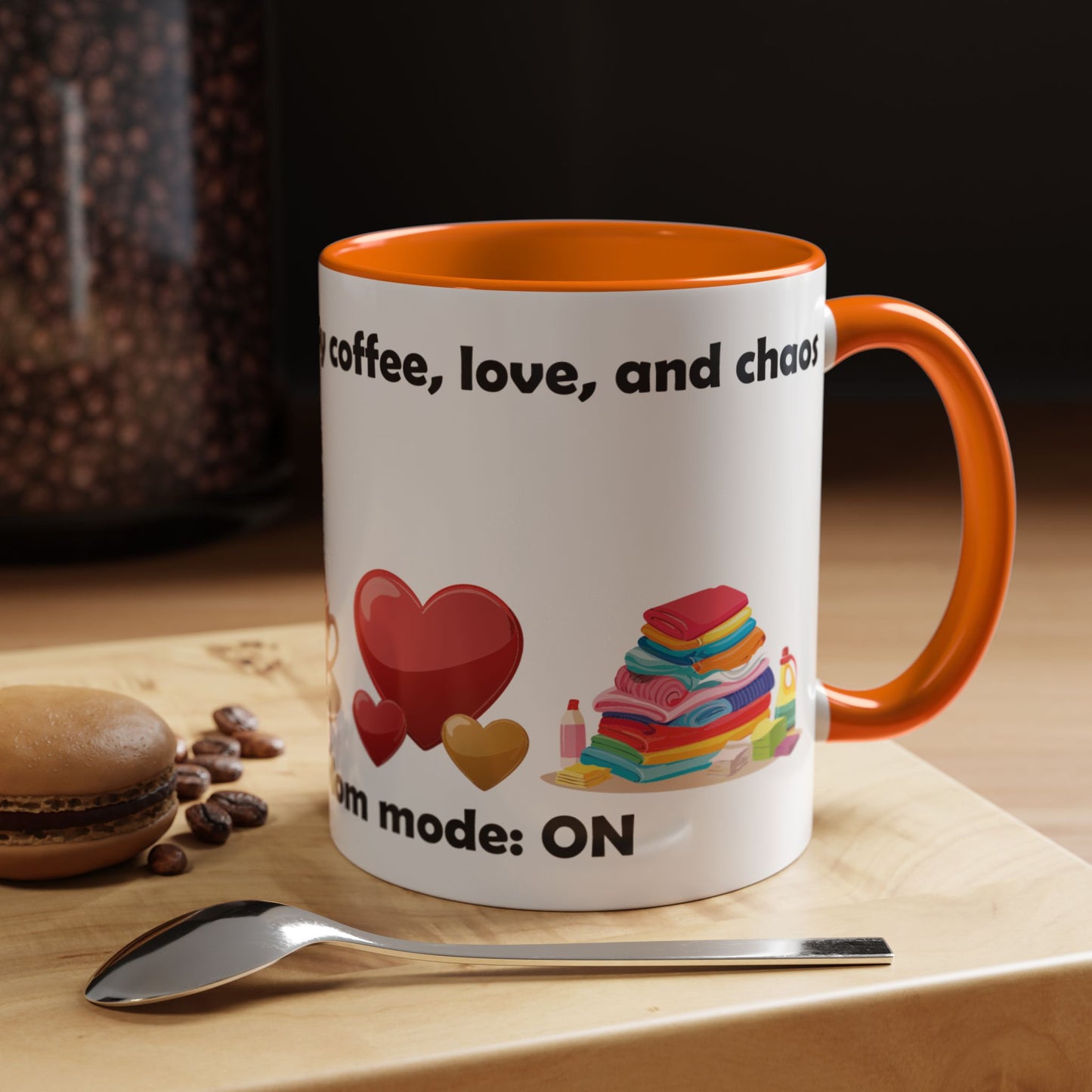 Mom Life Coffee Mug - 'Fueled by Coffee, Love & Chaos' - Perfect Gift for Moms