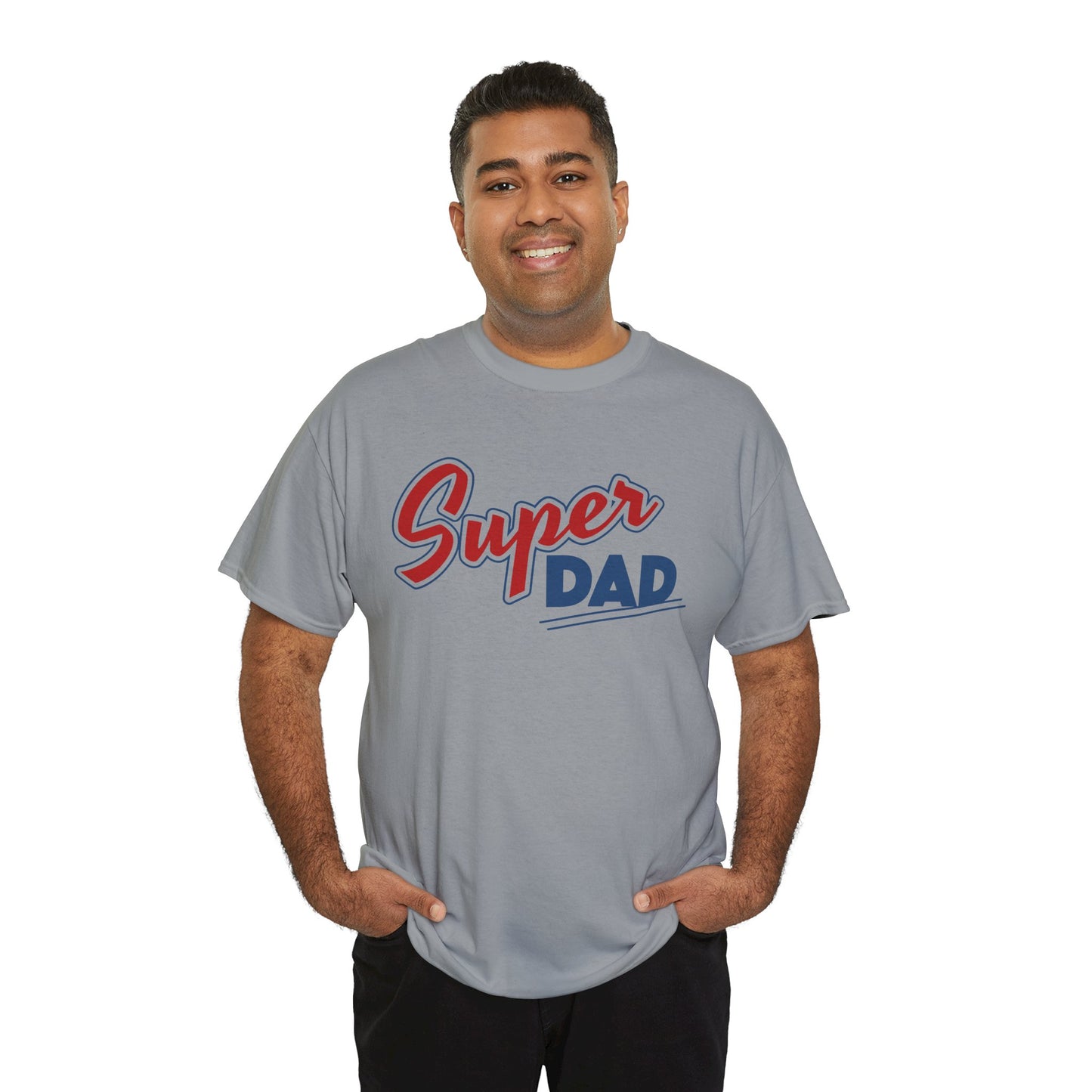 Super Dad Unisex Heavy Cotton Tee - Perfect Gift for Father's Day, Birthdays, and Family Celebrations