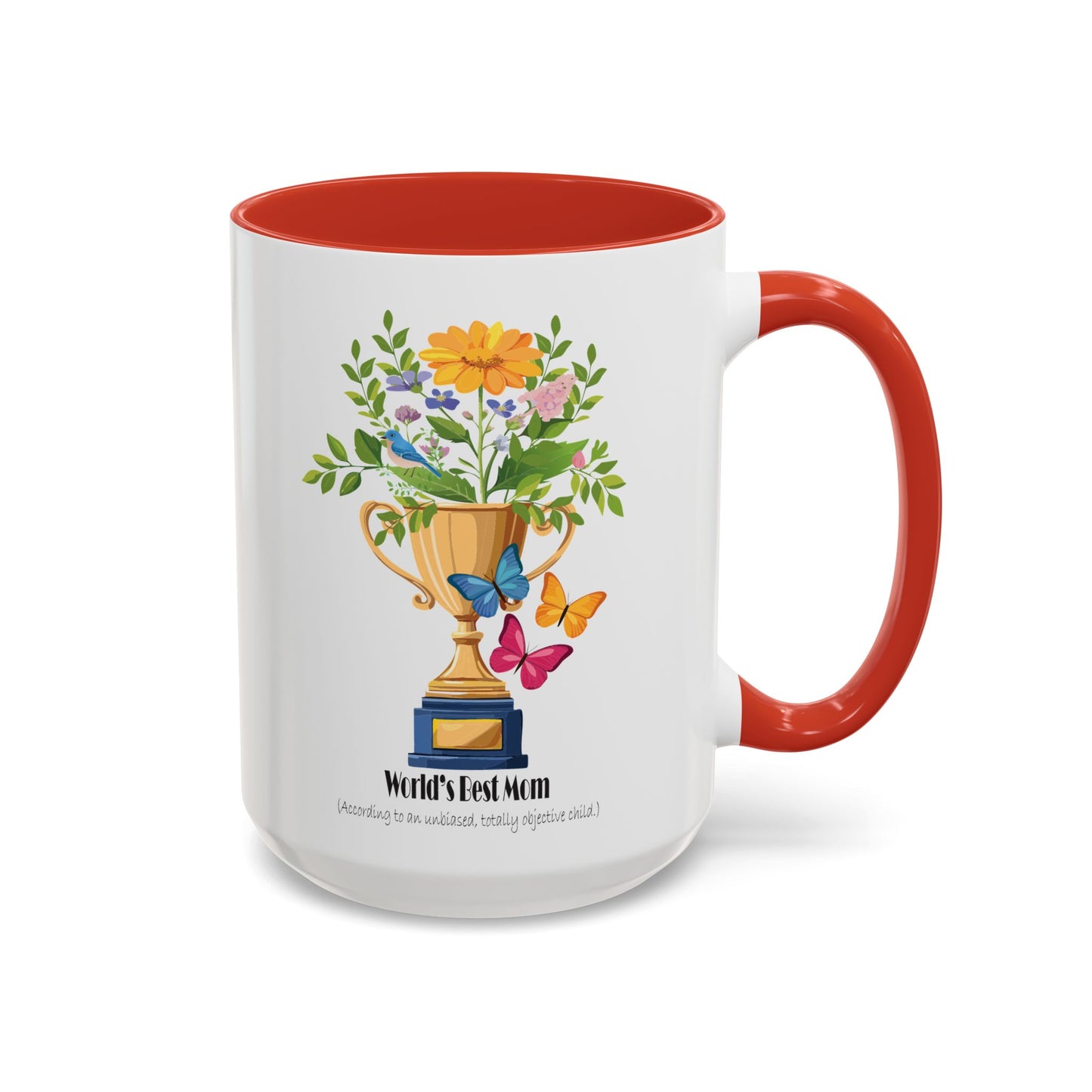 World's Best Mom Accent Coffee Mug - Perfect Gift for Mother's Day
