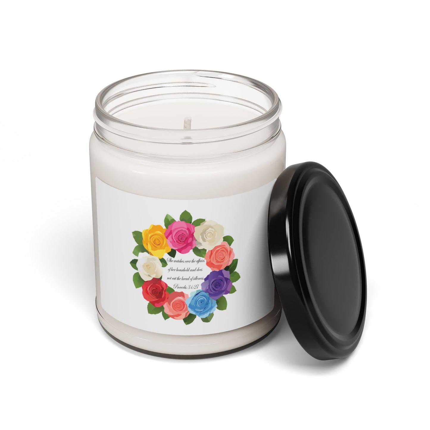 Inspirational Floral Scented Soy Candle for Mom- 9oz - Perfect Gift for Self-Care & Celebrations