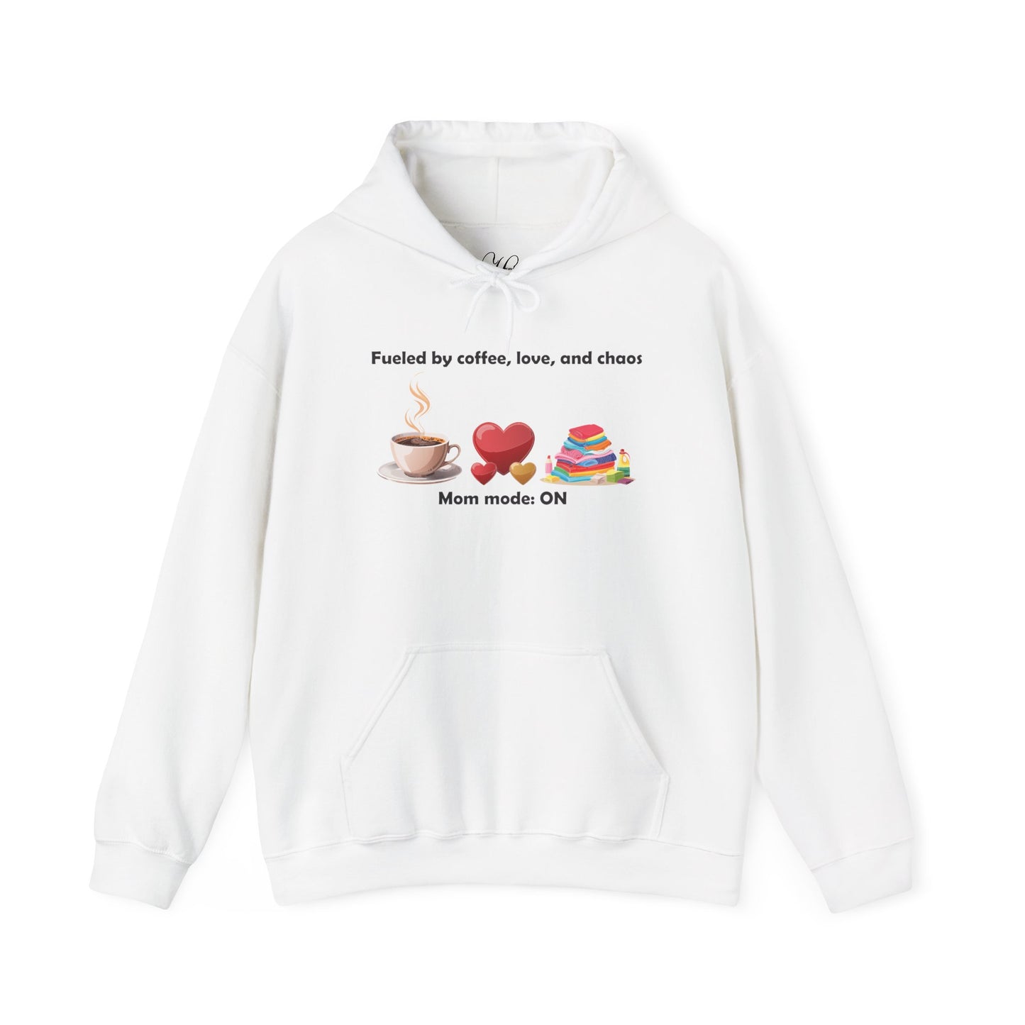 Mom Life Sweatshirt - Fueled by Coffee, Love, and Chaos