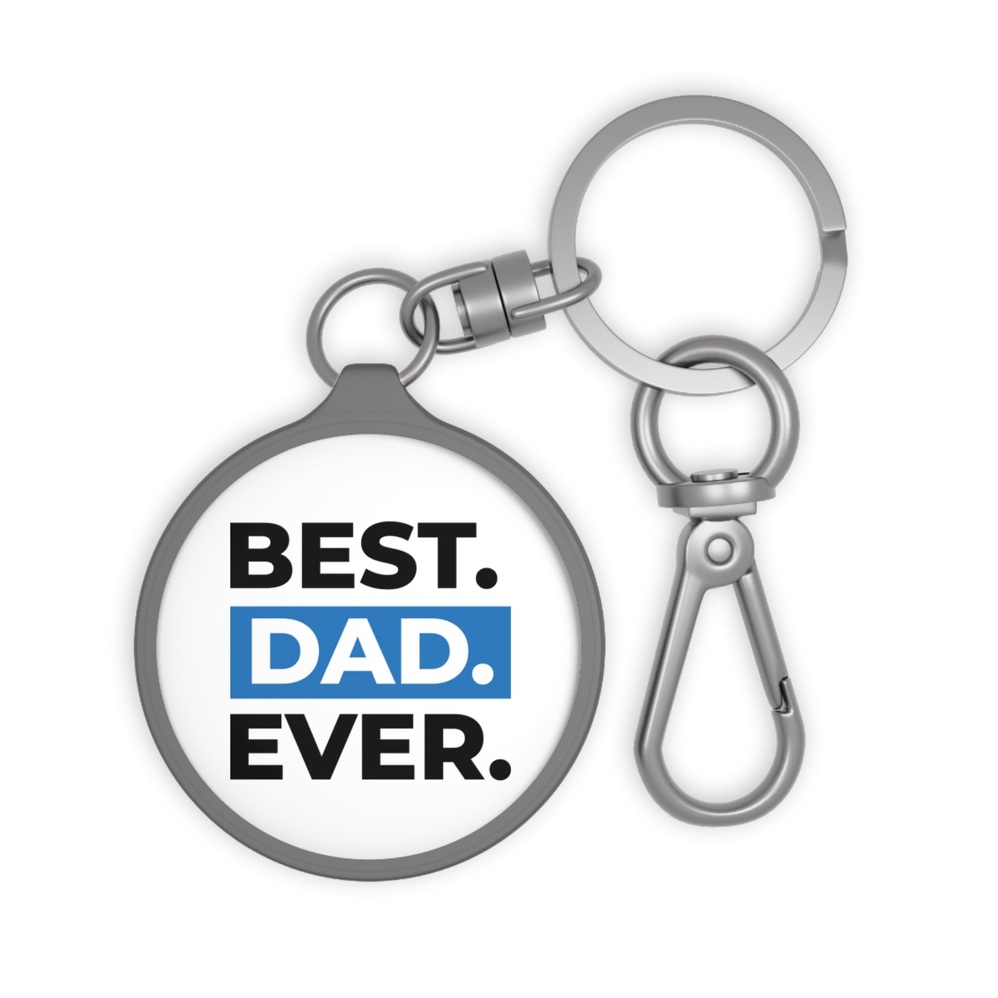 Best Dad Ever Keyring Tag - Perfect Gift for Father's Day and Everyday Usability