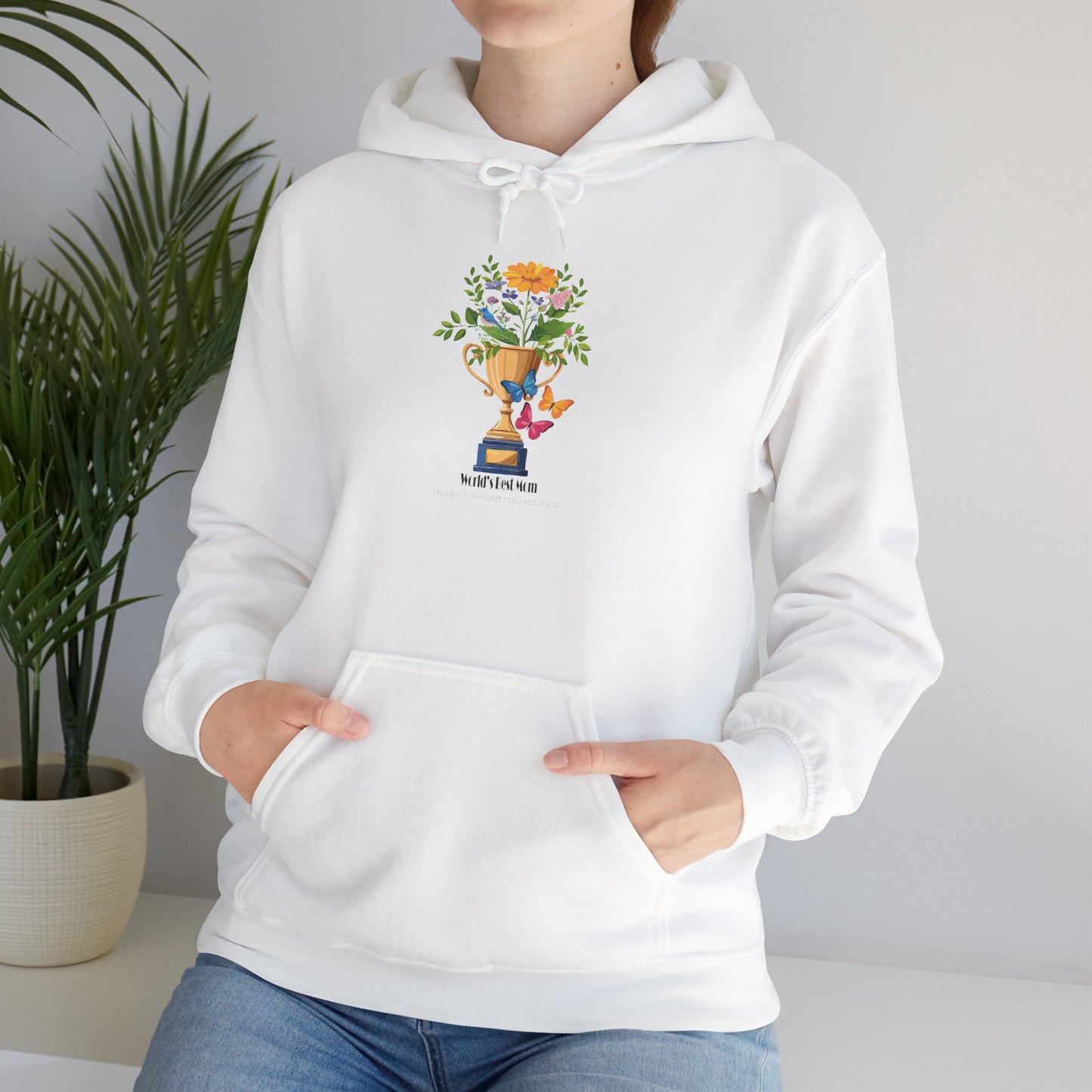 Floral Trophy Hoodie for Mom – Celebrate Achievements in Style