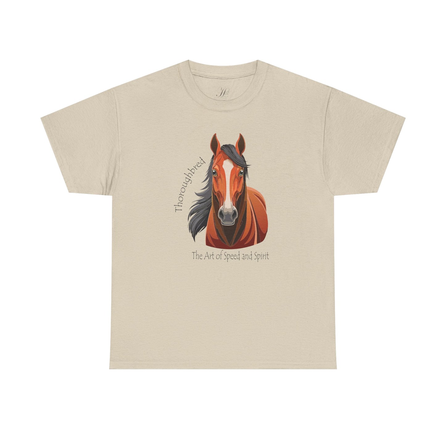 Thoroughbred Horse Unisex Heavy Cotton Tee