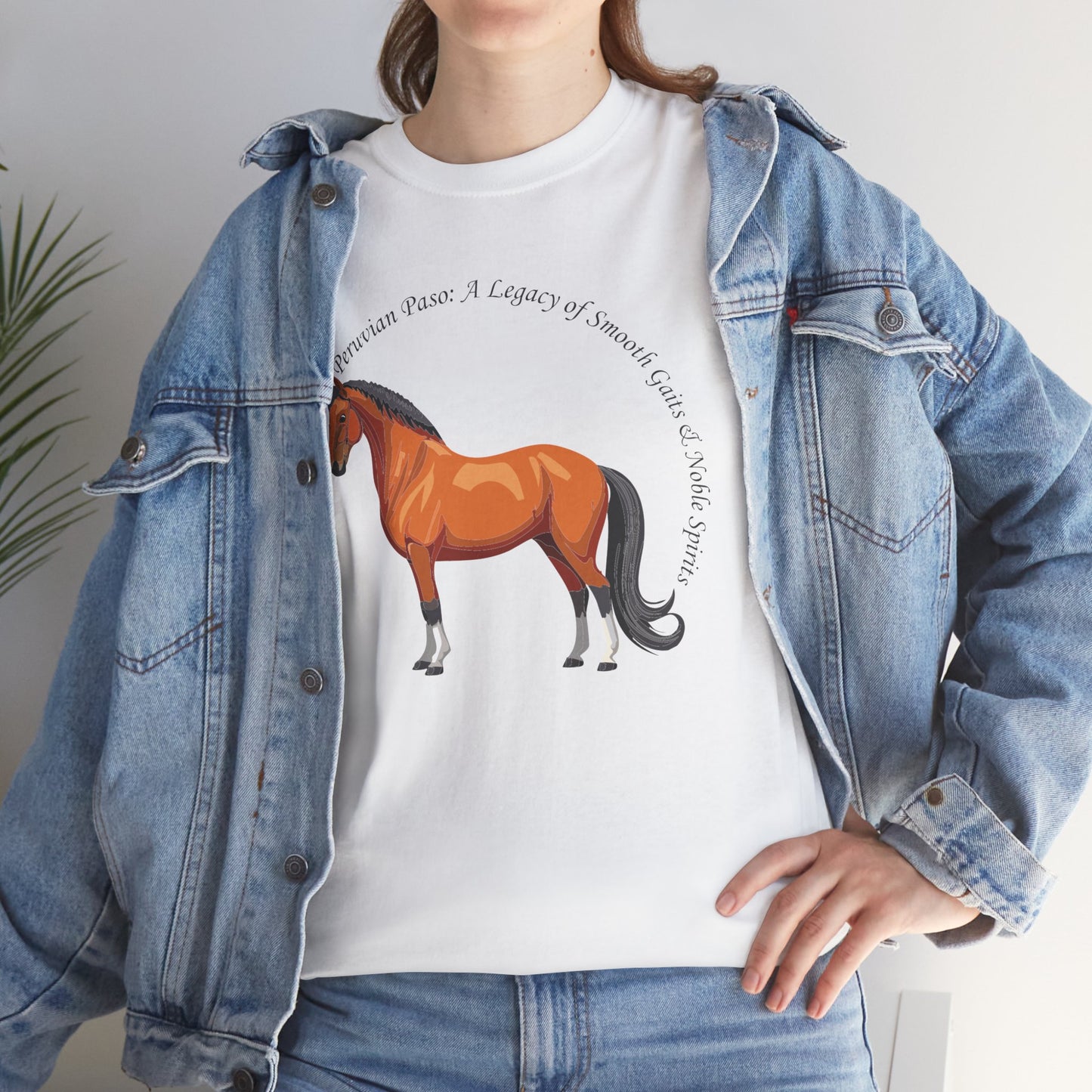 Peruvian Paso Passion Unisex Heavy Cotton Tee - Horse Graphic T-Shirt for Animal Lovers