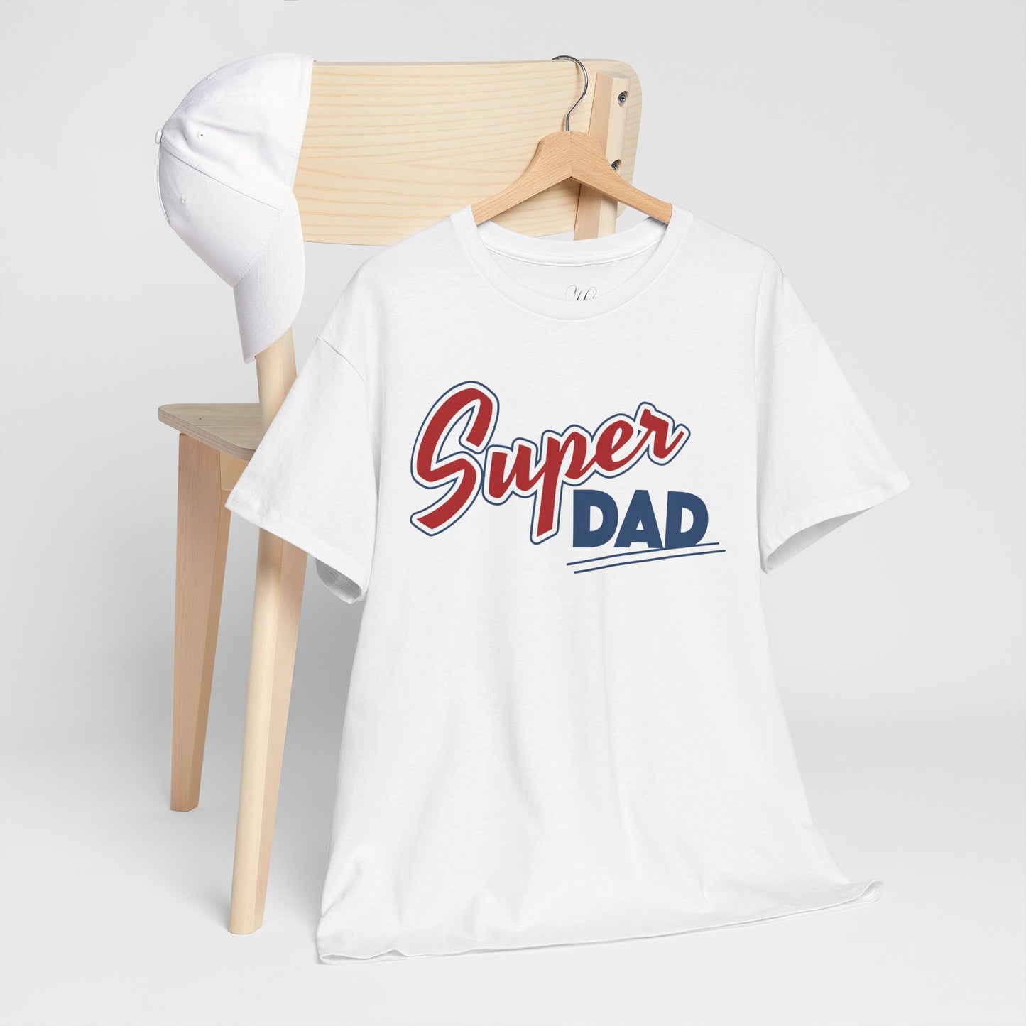 Super Dad Unisex Heavy Cotton Tee - Perfect Gift for Father's Day, Birthdays, and Family Celebrations