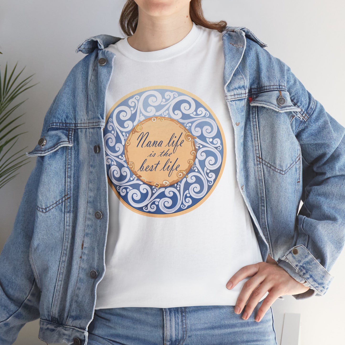Motivational Unisex Heavy Cotton Tee - "Nana Life is the Best Life"