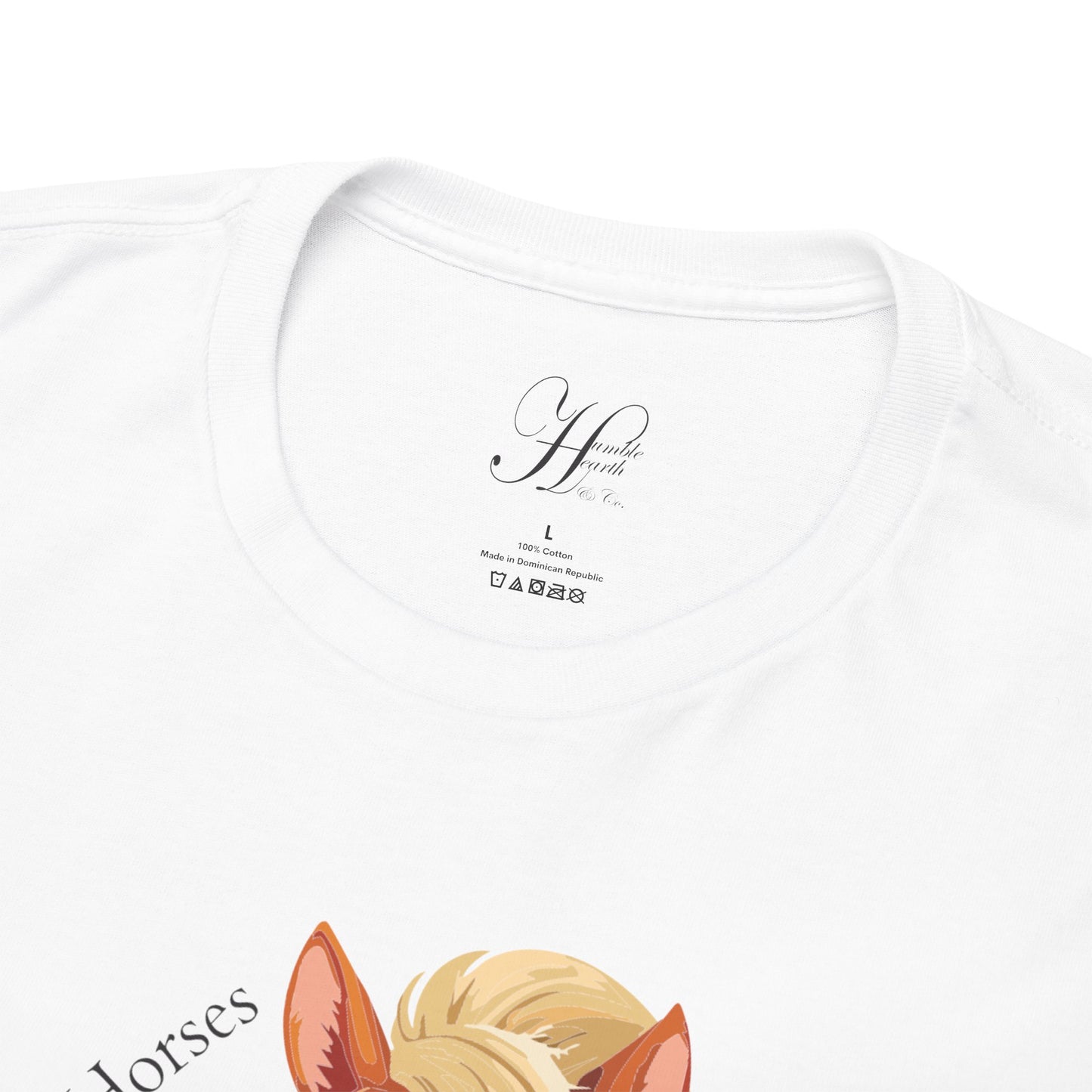 Miniature Horse Unisex Heavy Cotton Tee