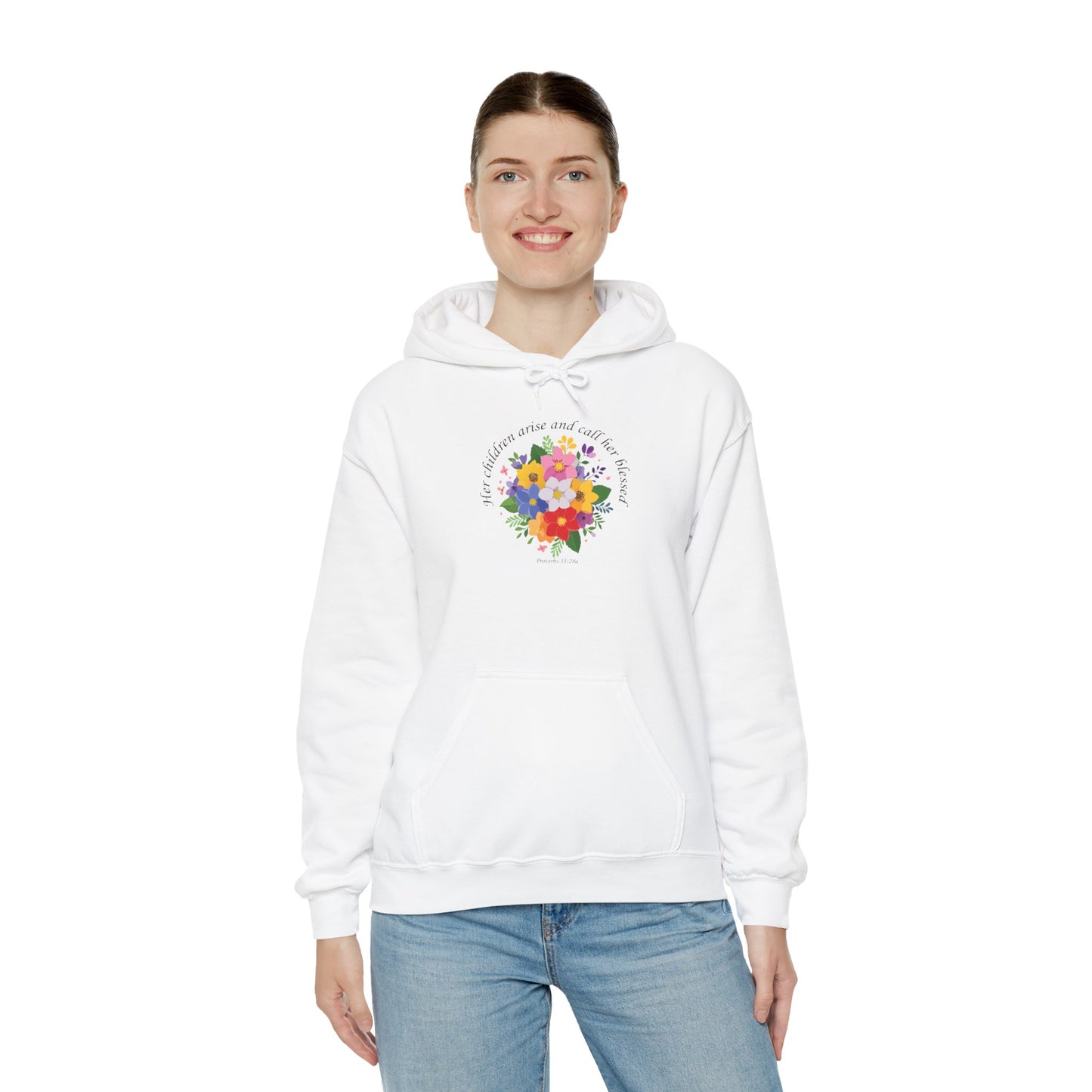 Floral Inspirational Hoodie for Mothers
