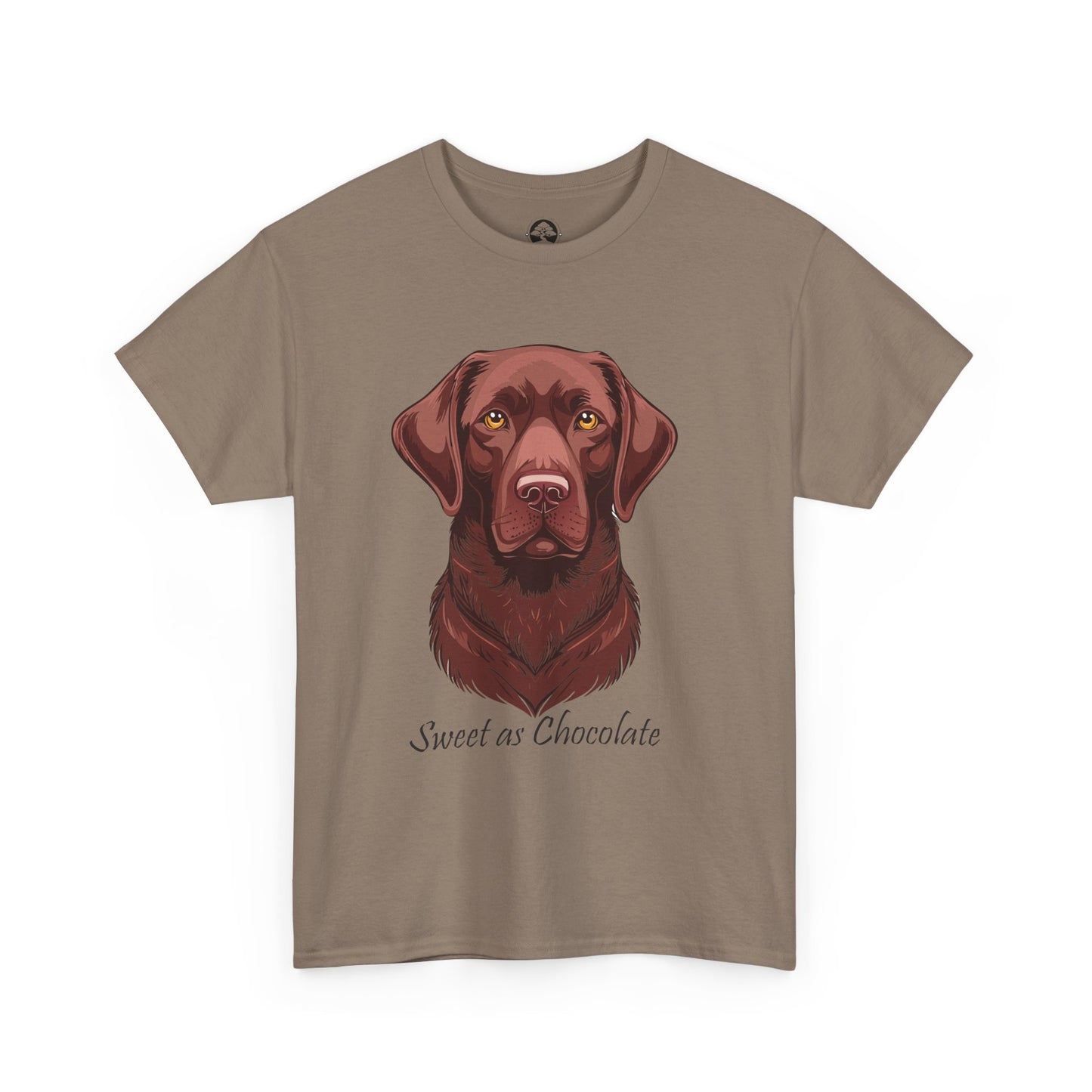 Labrador Chocolate - Camiseta unisex de algodón grueso con el dulce sabor del perro chocolate