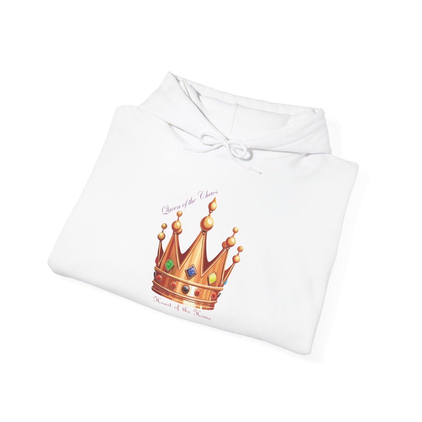 Queen of Chaos Unisex Hoodie – Heavy Blend Sweatshirt for Royal Vibes