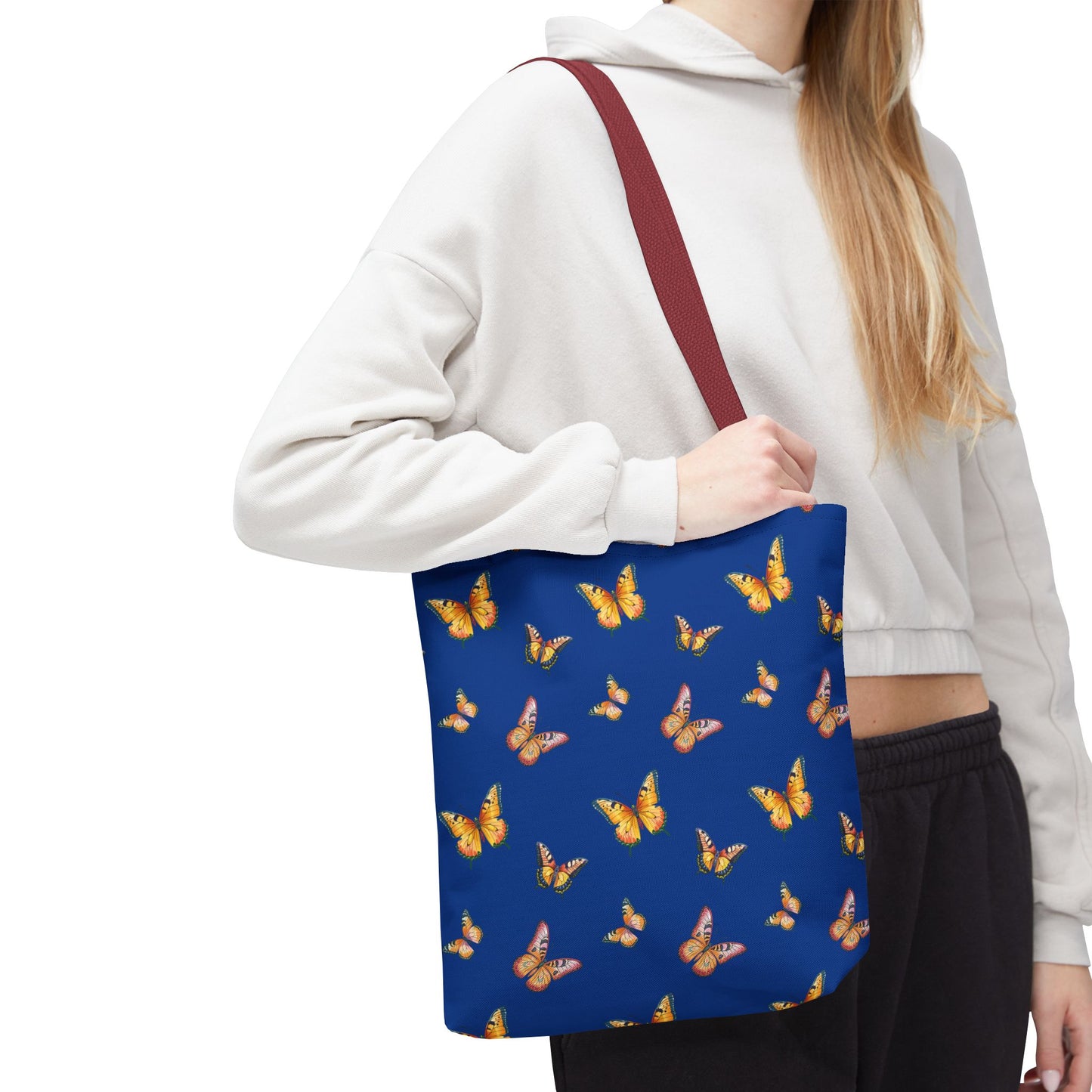 Colorful Butterfly Print Tote Bag - Stylish & Functional
