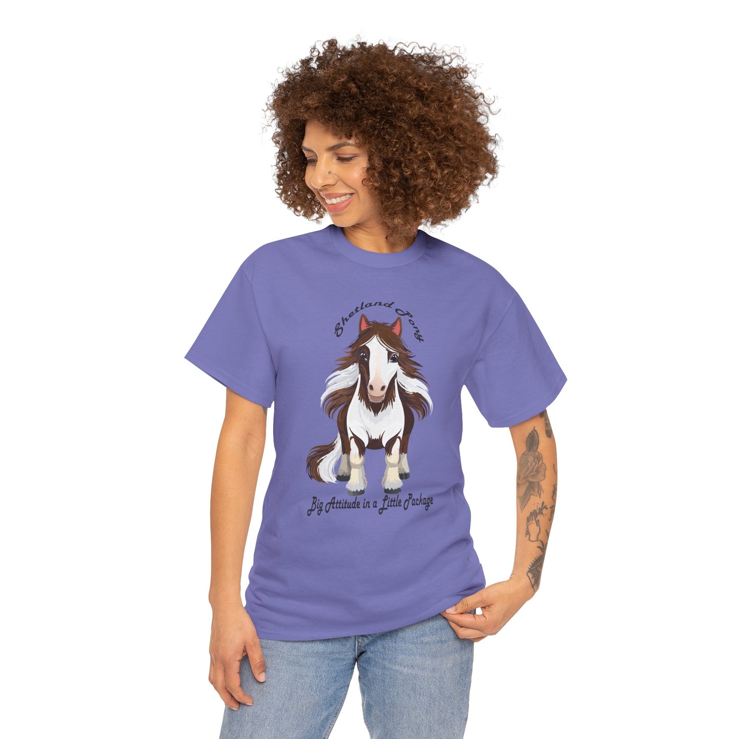 Shetland Pony Unisex Heavy Cotton Tee