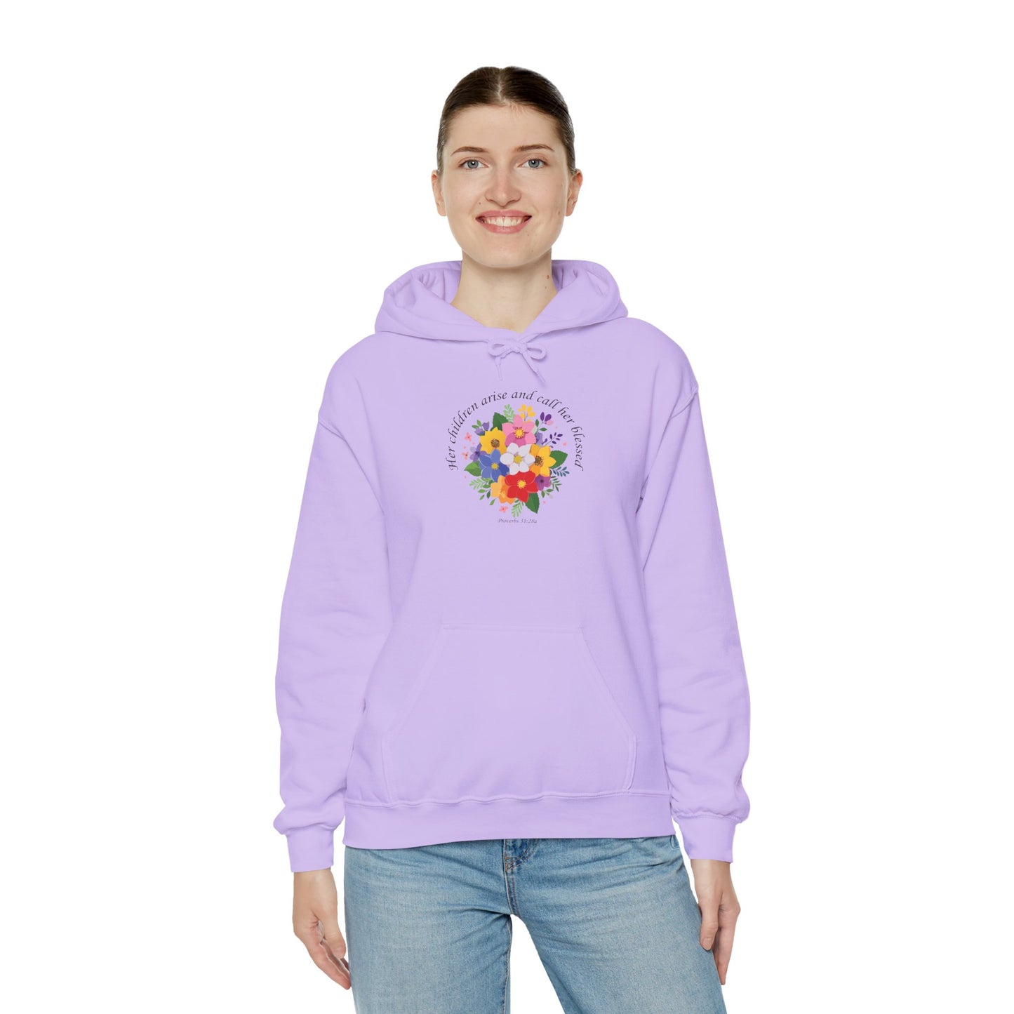 Floral Inspirational Hoodie for Mothers