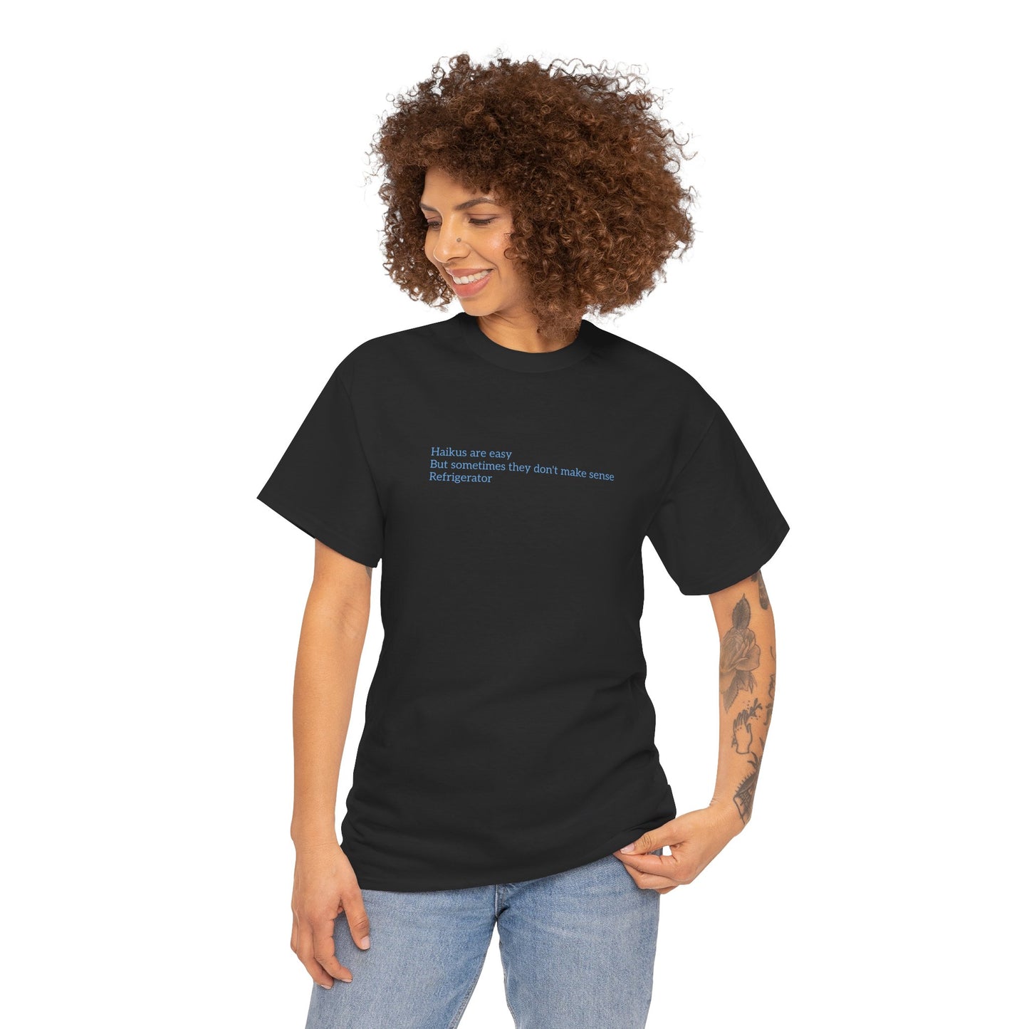Haikus are Easy Unisex Heavy Cotton Tee