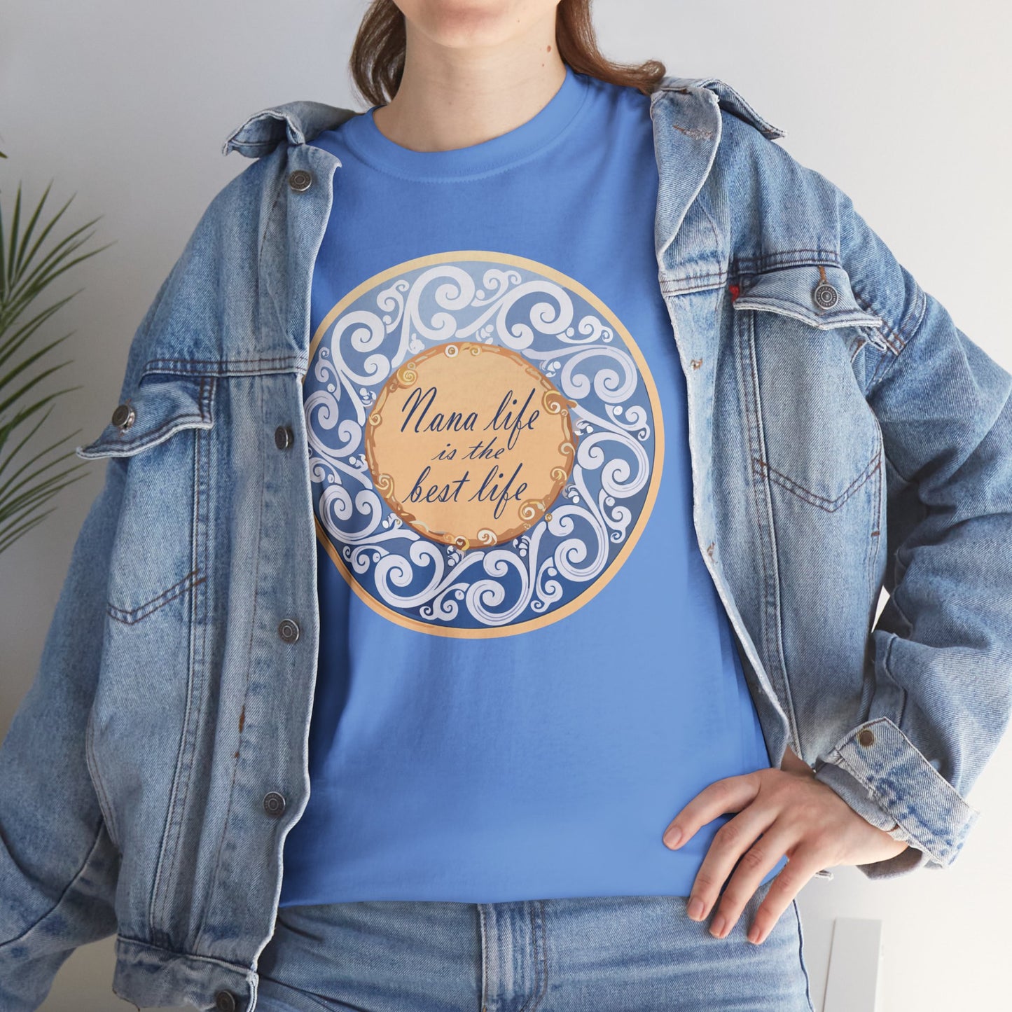 Motivational Unisex Heavy Cotton Tee - "Nana Life is the Best Life"