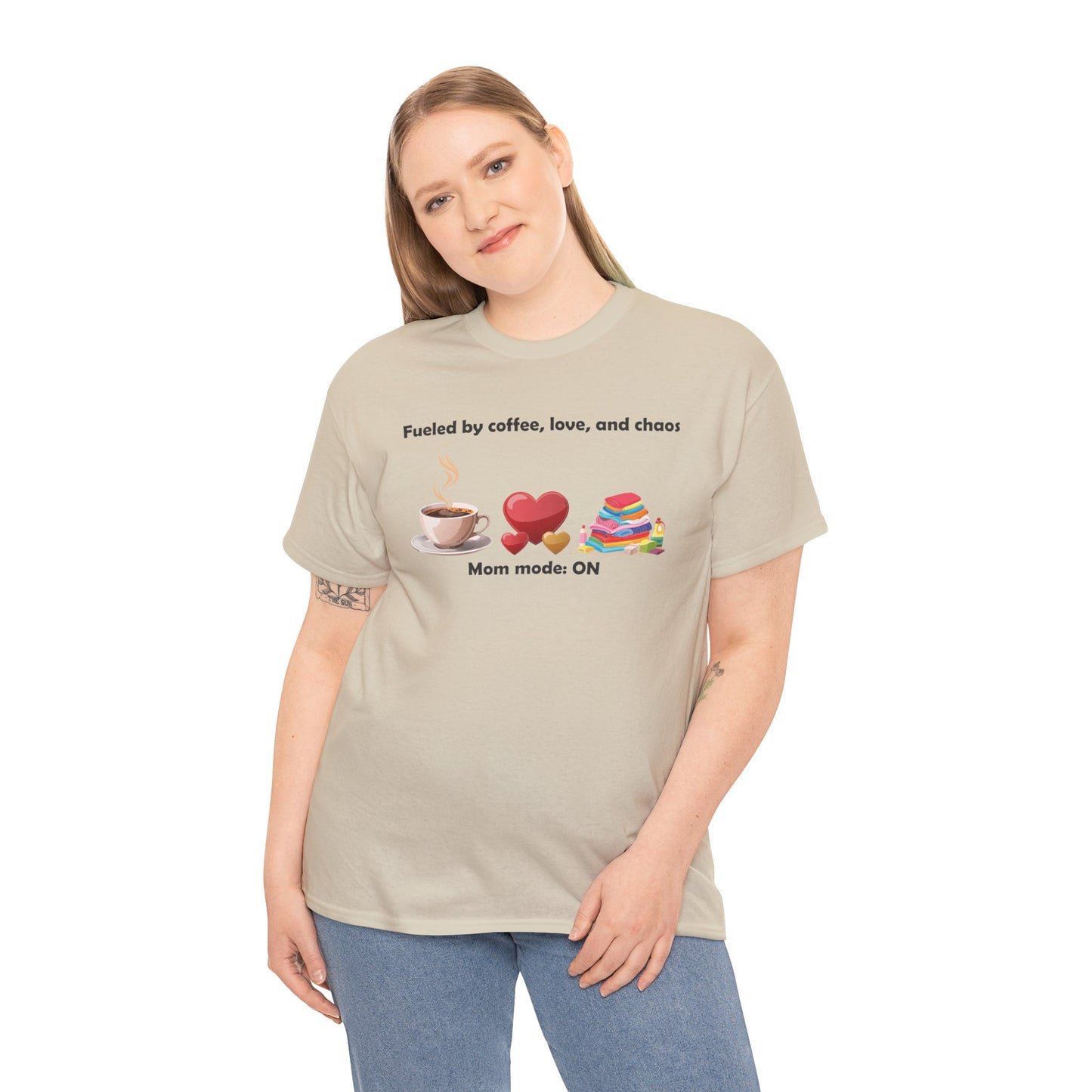Mom Mode On Tee - Perfect for Coffee Lovers & Moms