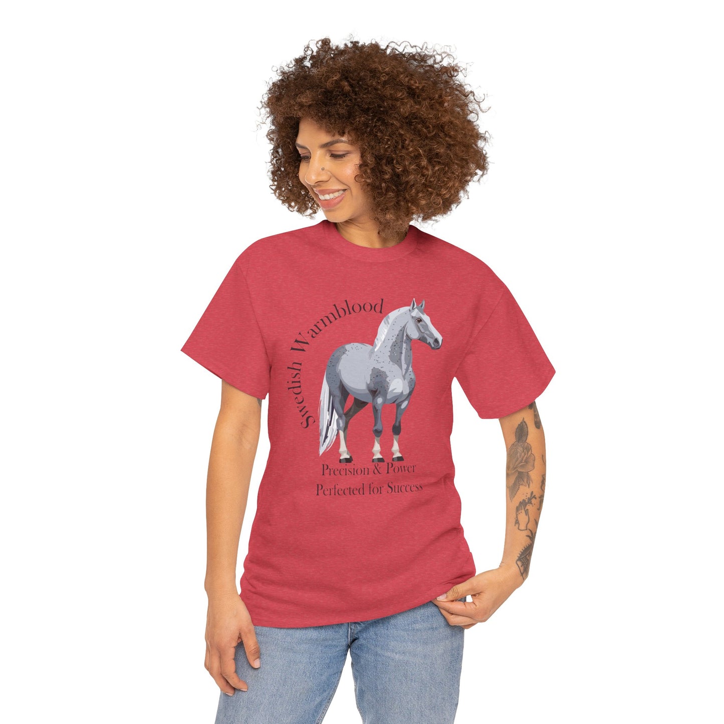 Swedish Warmblood Horse Tee - Precision & Power Design