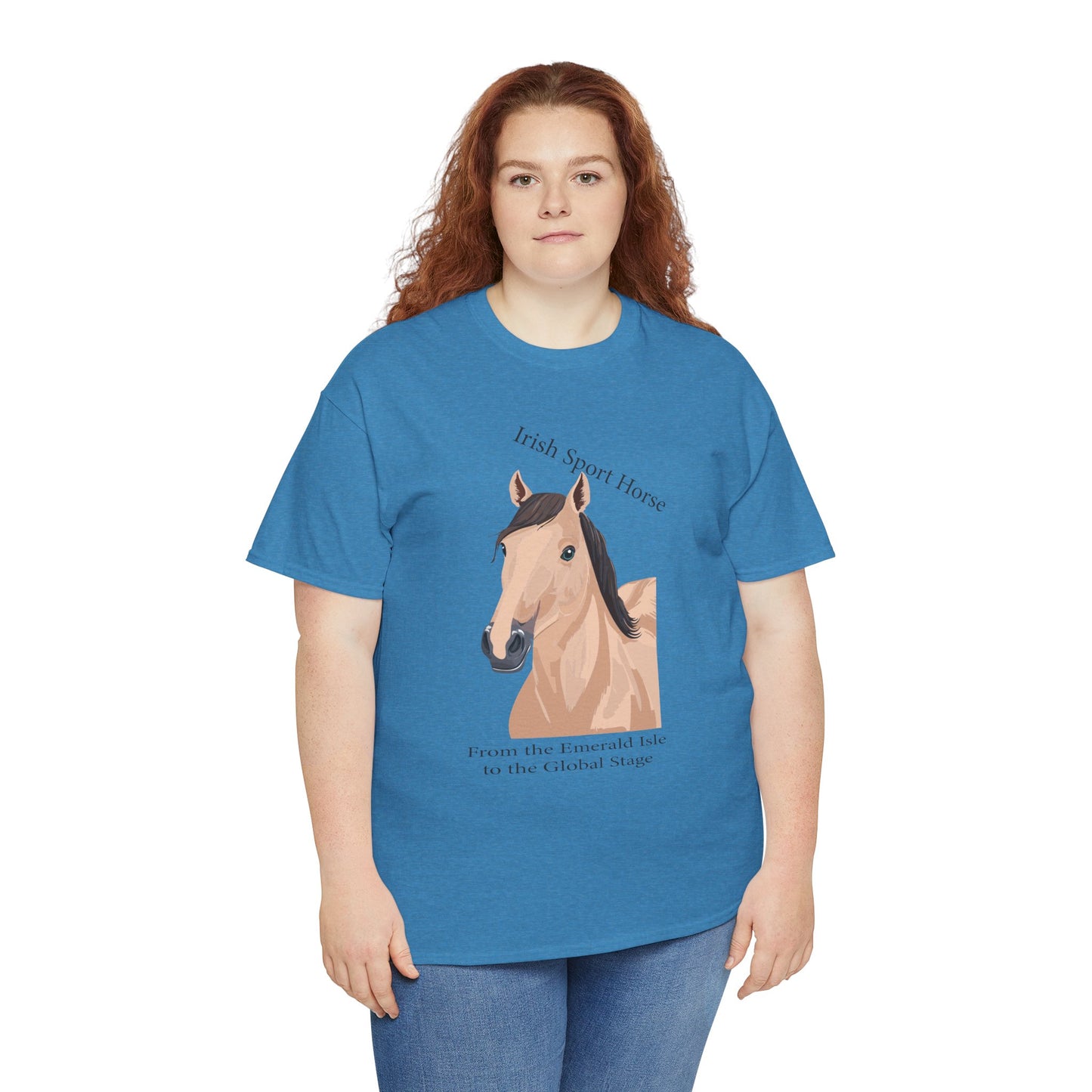 Irish Sport Horse Tee - Unisex Heavy Cotton T-Shirt