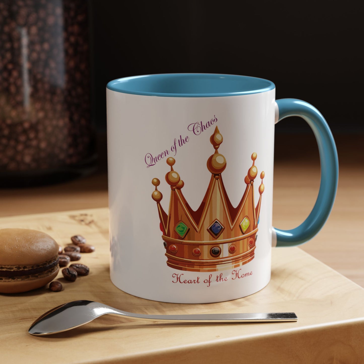 Queen of the Chaos Accent Coffee Mug - 11oz & 15oz - Perfect Gift for Home Decor