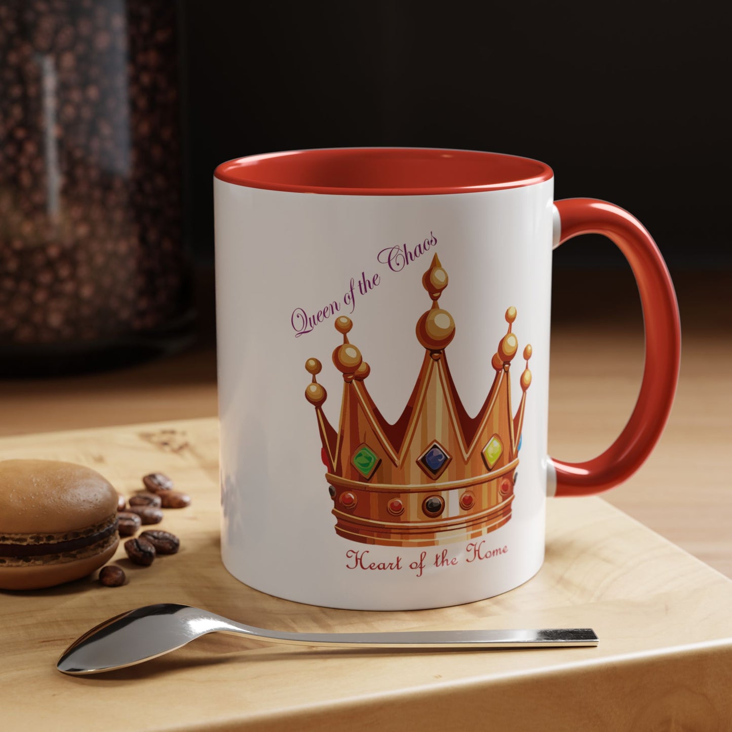 Queen of the Chaos Accent Coffee Mug - 11oz & 15oz - Perfect Gift for Home Decor