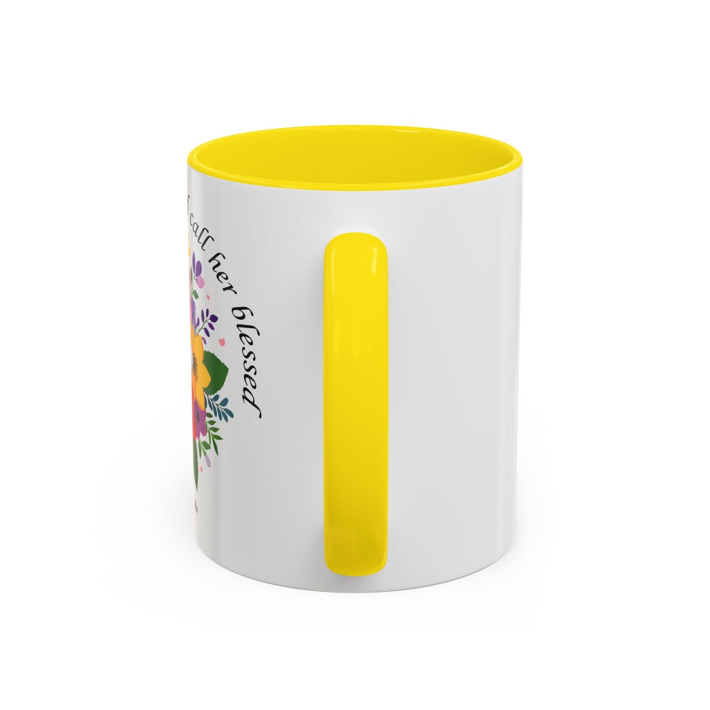 Floral Inspirational Coffee Mug - 'Her Children Arise and Call Her Blessed' - Perfect Gift for Moms
