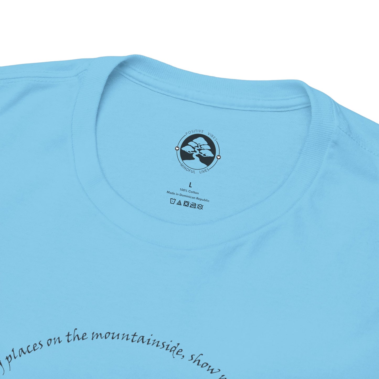 Camiseta unisex de algodón grueso inspirada en la naturaleza - con escritura